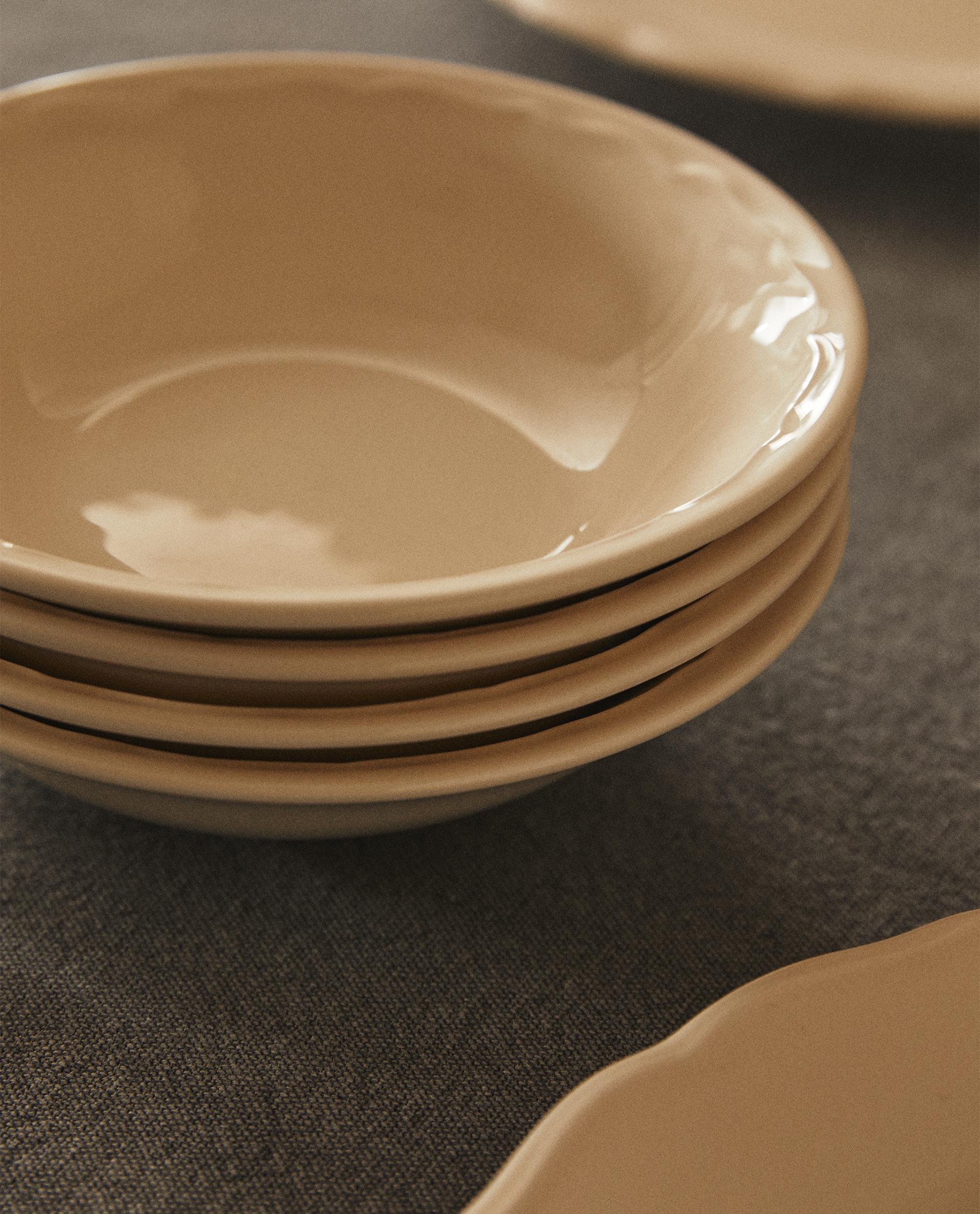 EARTHENWARE BOWL WITH RAISED-DESIGN EDGE product thumbnail 10
