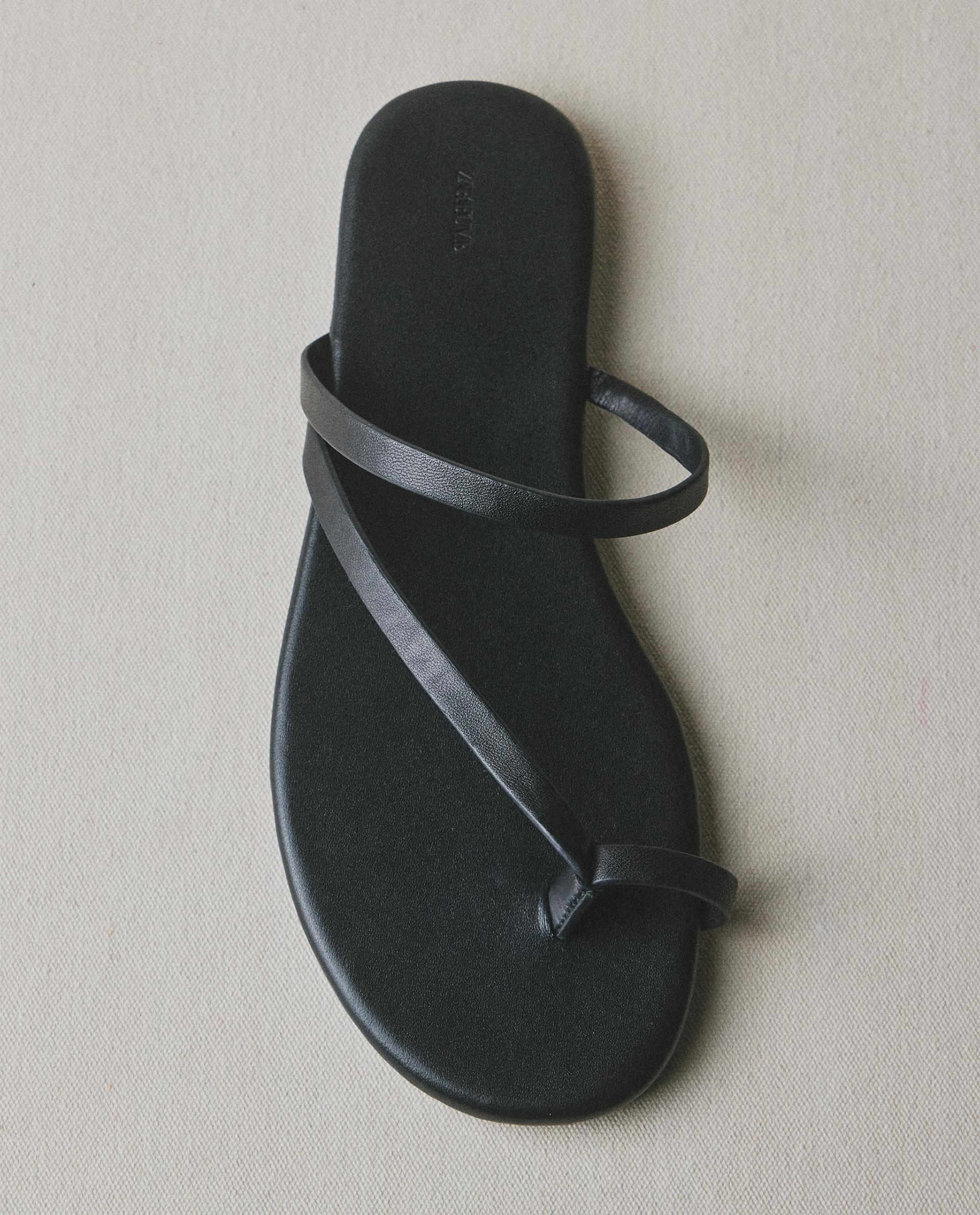 ZARA フラットレザースリッパサンダル レザー フラットサンダル | Zara Home 日本/Japan