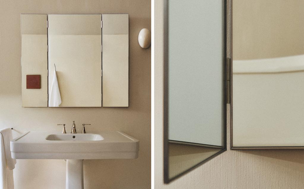 TRIPTYCHONSPIEGEL METALLRAHMEN TRIPTYCHONSPIEGEL METALLRAHMEN