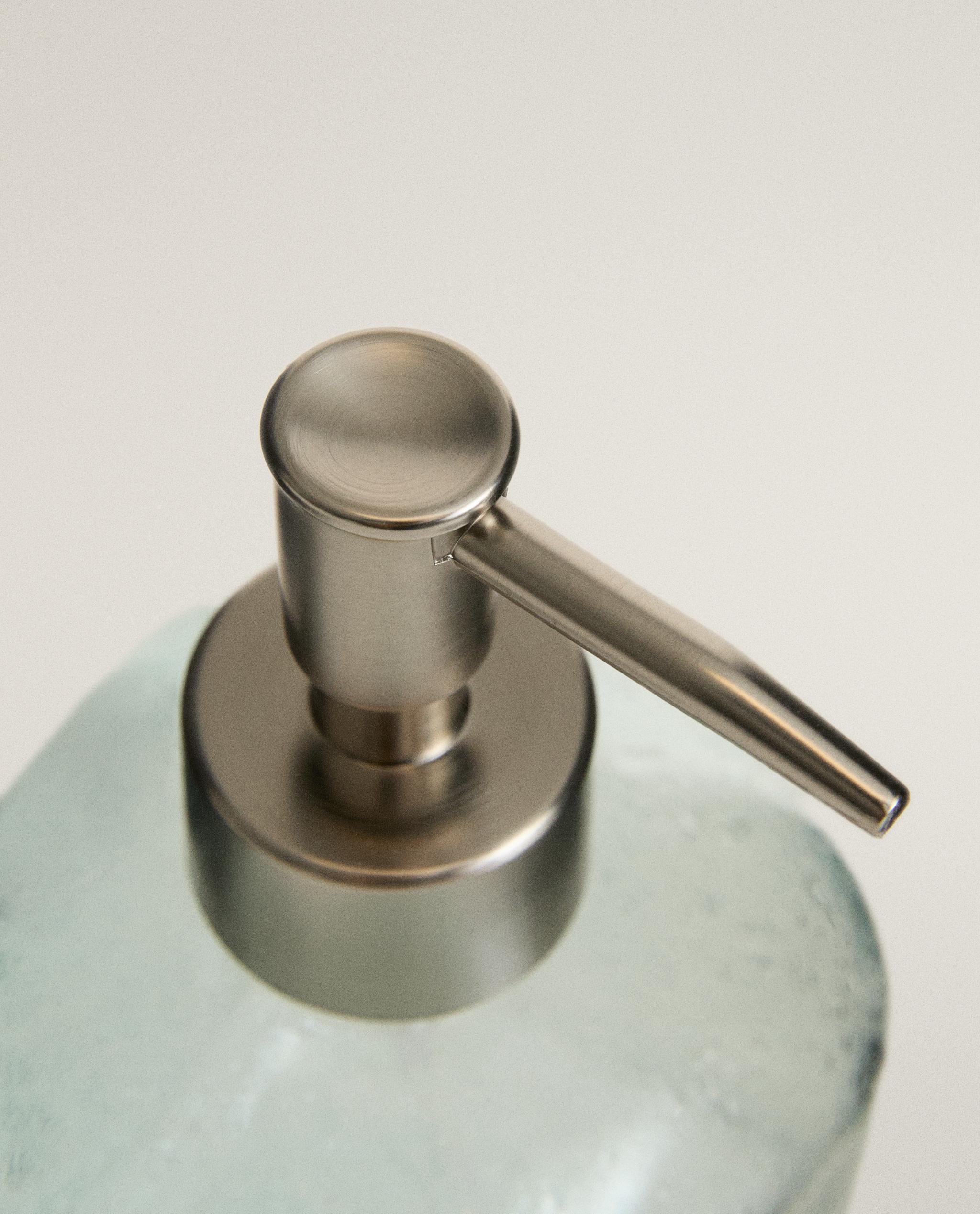 BLUE BUBBLED GLASS SOAP DISPENSER product thumbnail 6