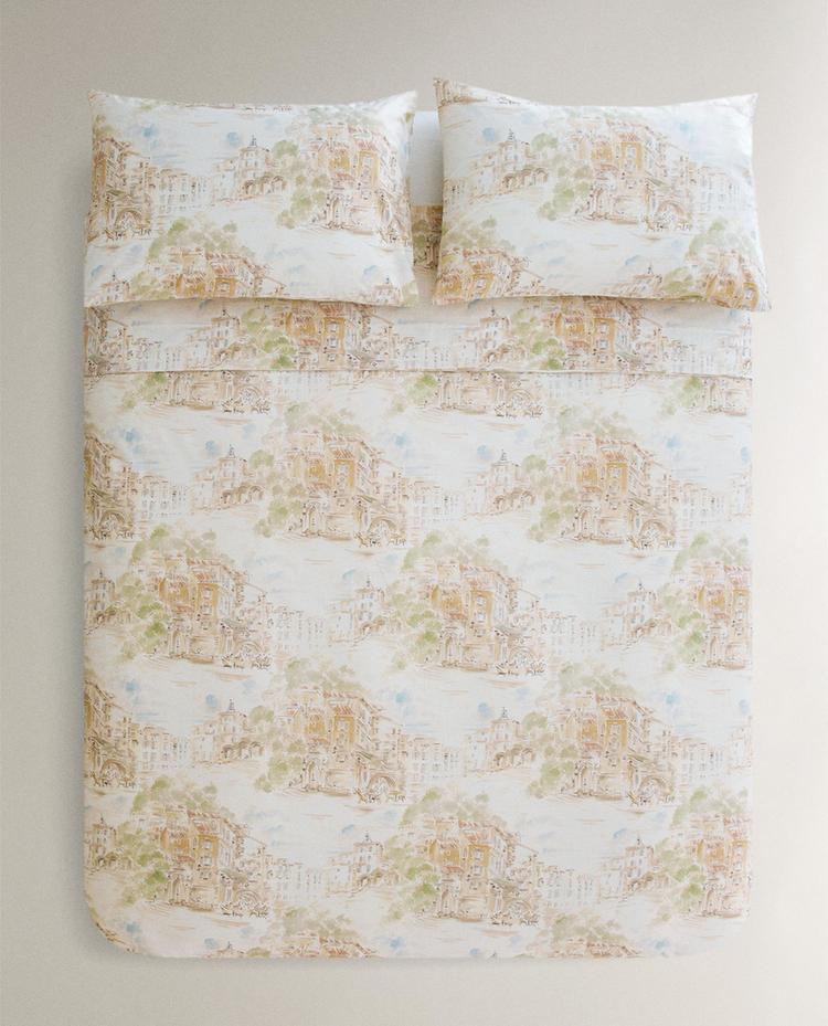 LANDSCAPE PRINT COTTON DUVET COVER