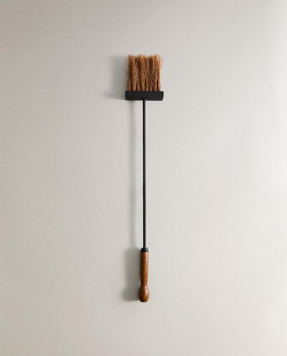 IRON FIREPLACE BROOM