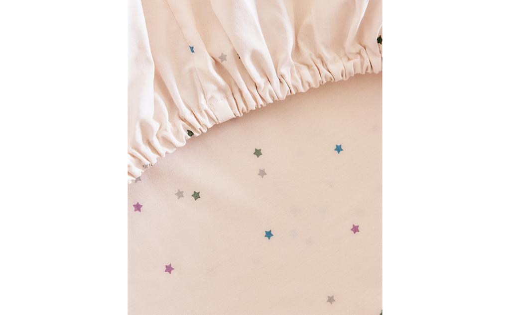 KIDS' STARS COTTON FITTED SHEET KIDS' STARS COTTON FITTED SHEET