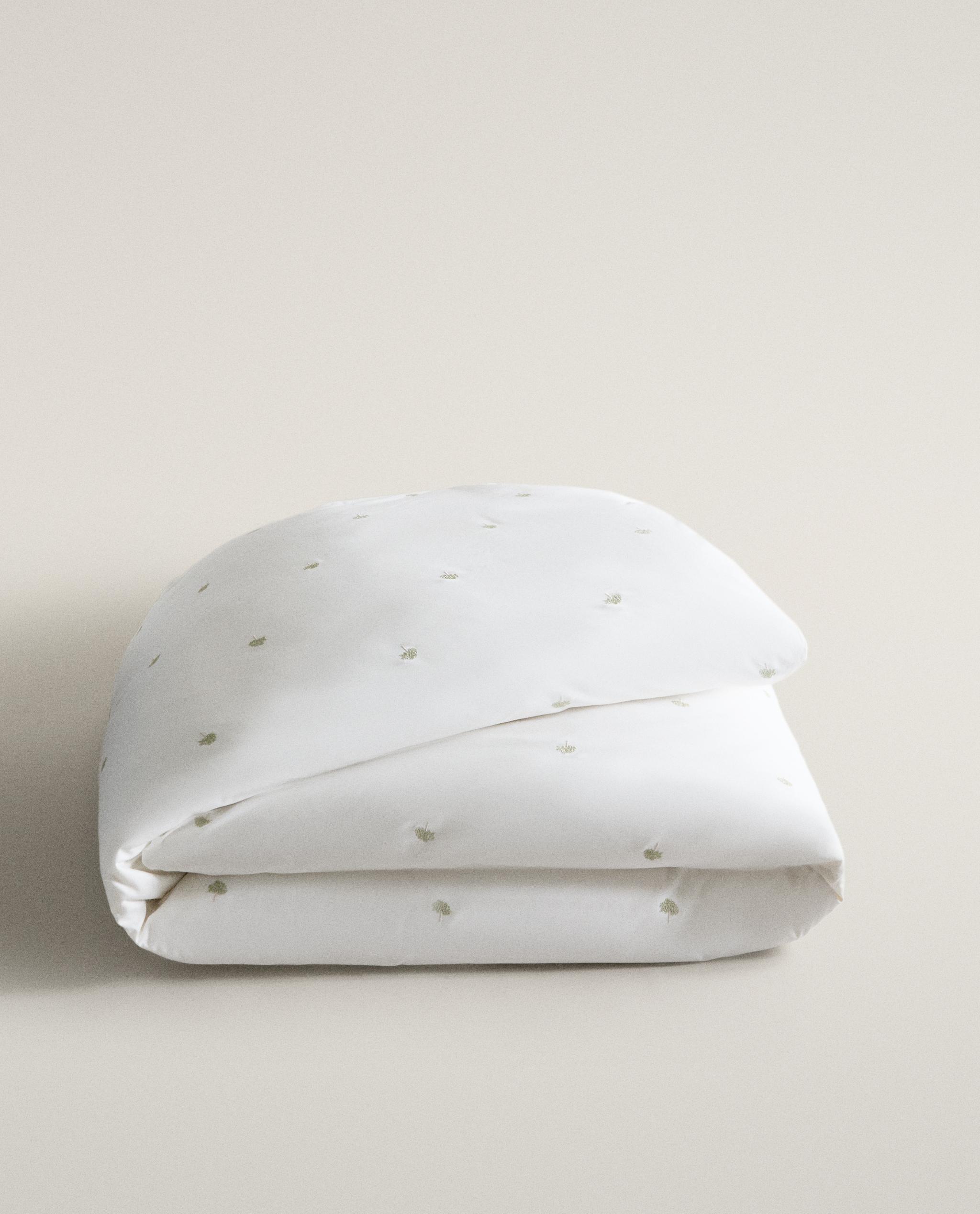 DUVET COVER WITH EMBROIDERED TREES product thumbnail 10