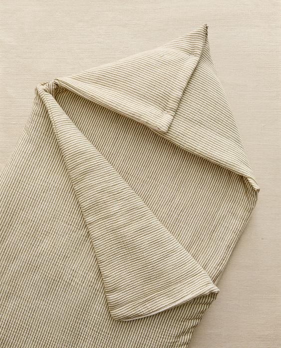 STRIPED MUSLIN CARRYCOT BABY WRAP