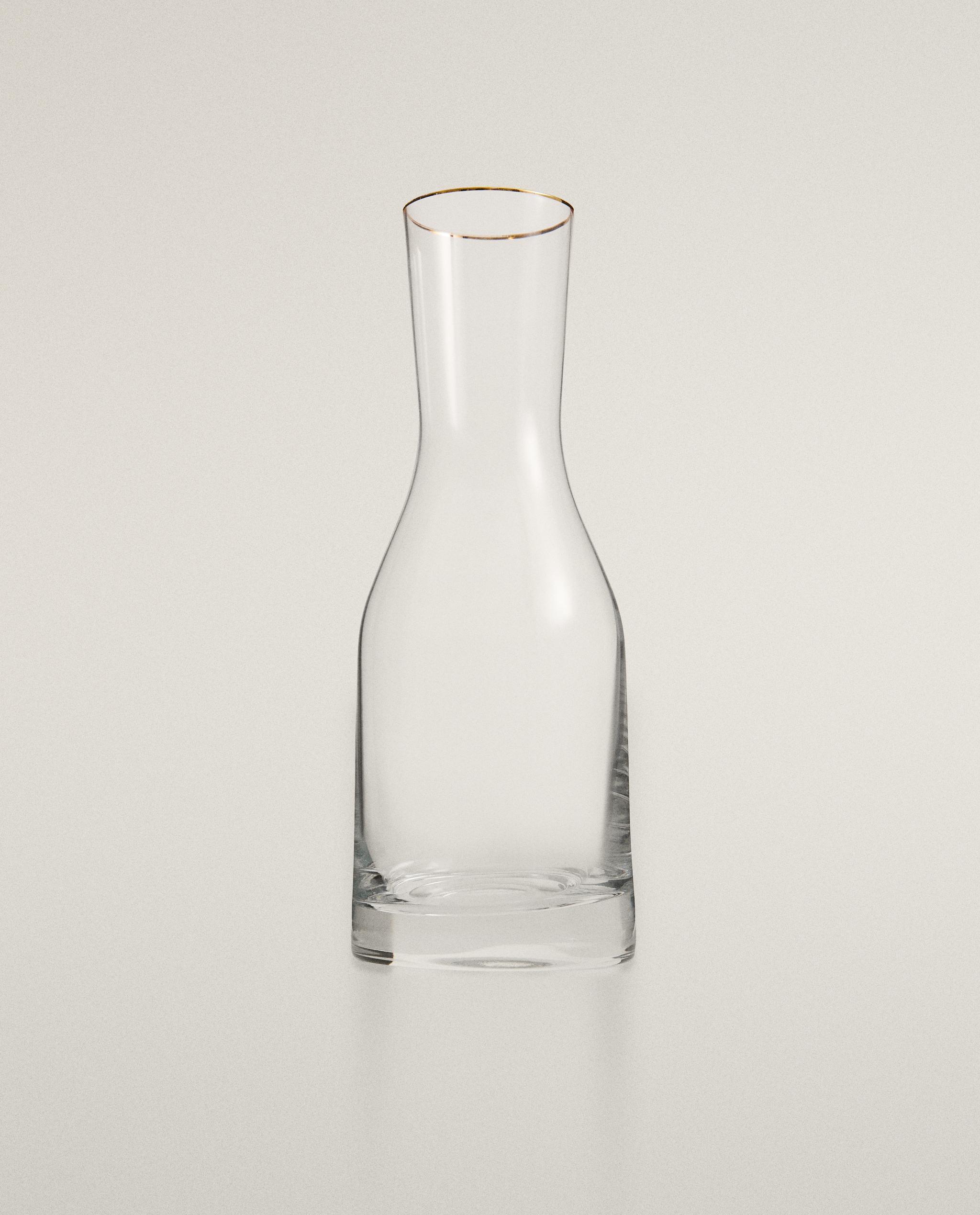 BOHEMIA CRYSTAL BOTTLE WITH GOLD RIM product thumbnail 4