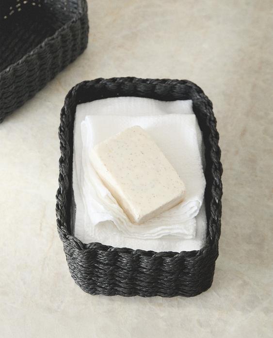 WOVEN PAPER BASKET WOVEN PAPER BASKET