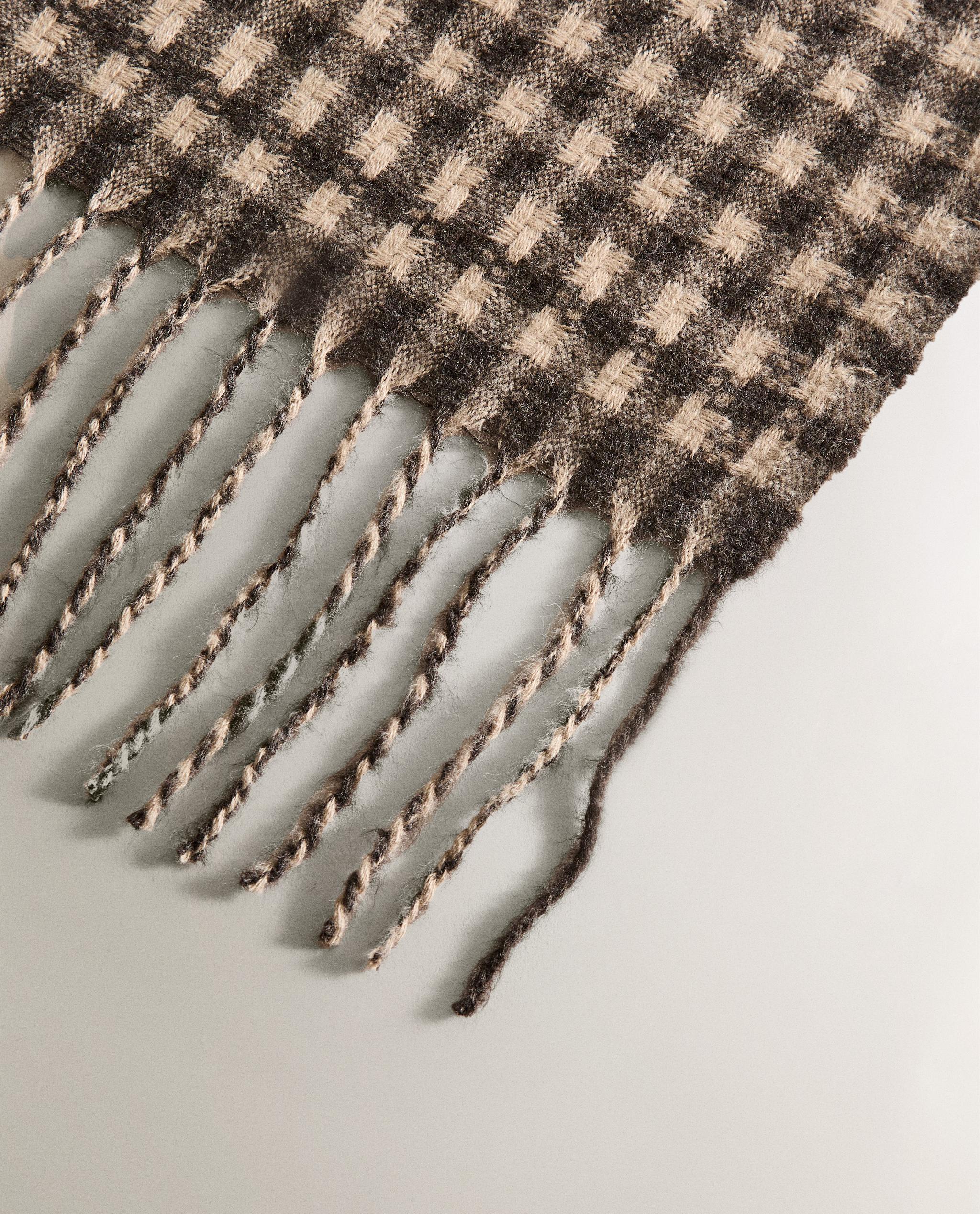 フリンジ チェック柄 ブランケット | Zara Home 日本/Japan