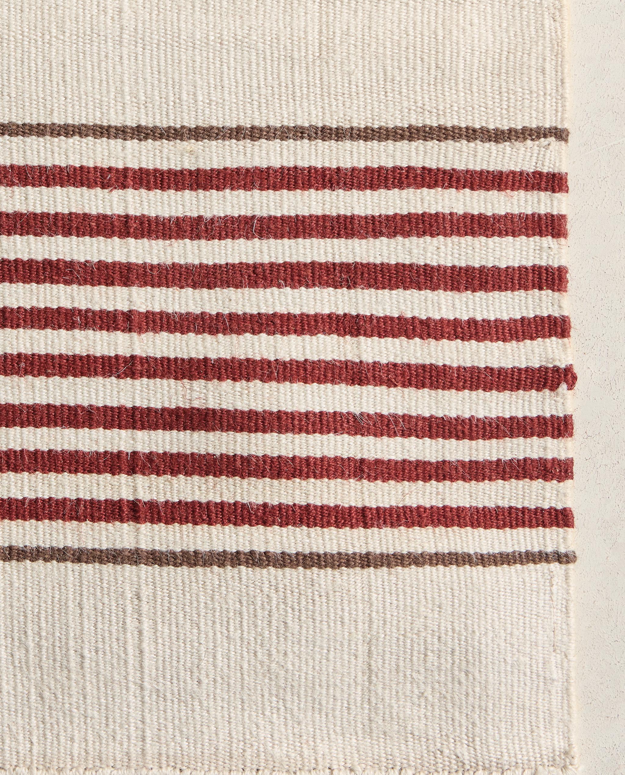 STRIPED COTTON AND JUTE RUG product thumbnail 11