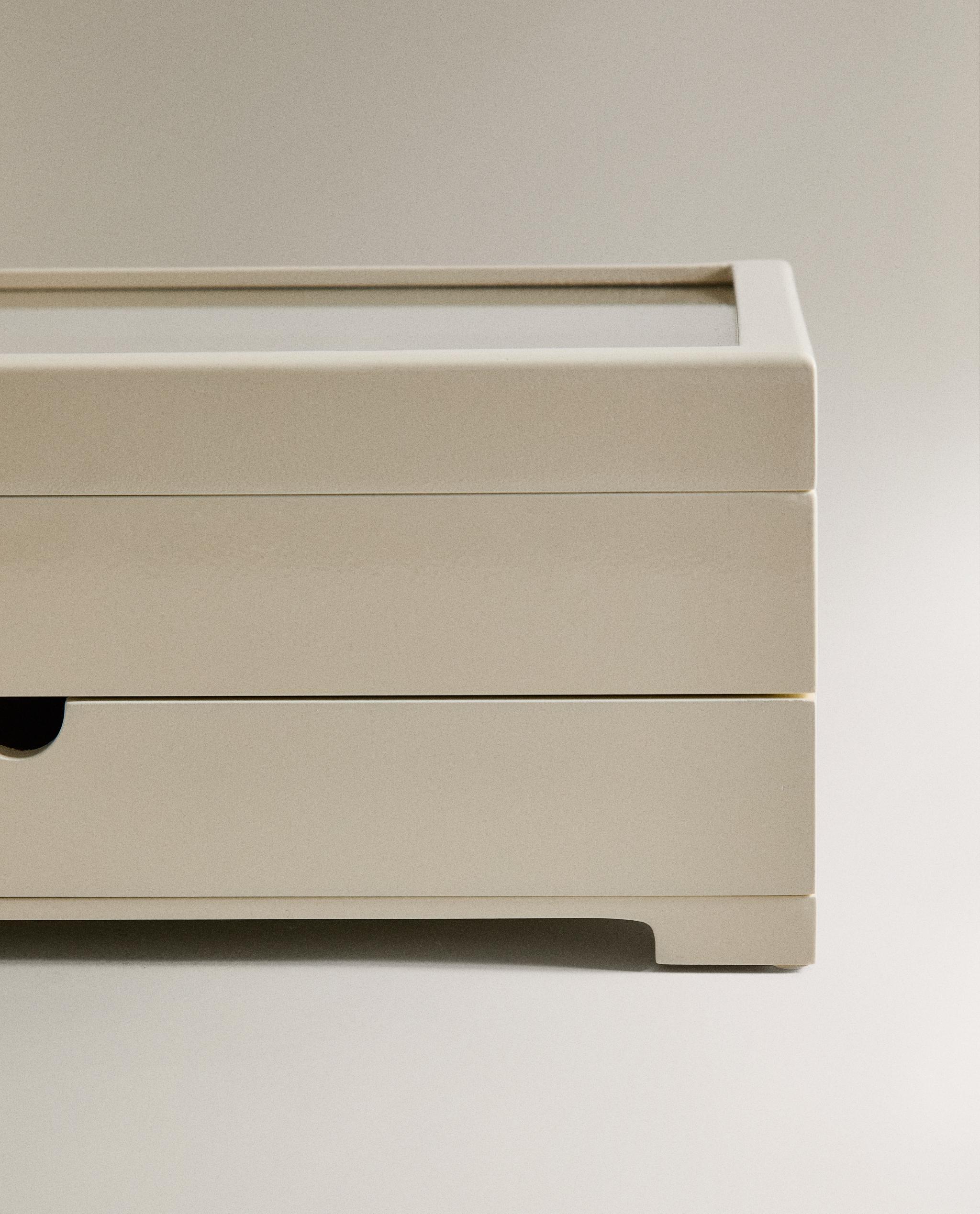 ラッカー ジュエリーボックス 引き出し付き 大型フタ | Zara