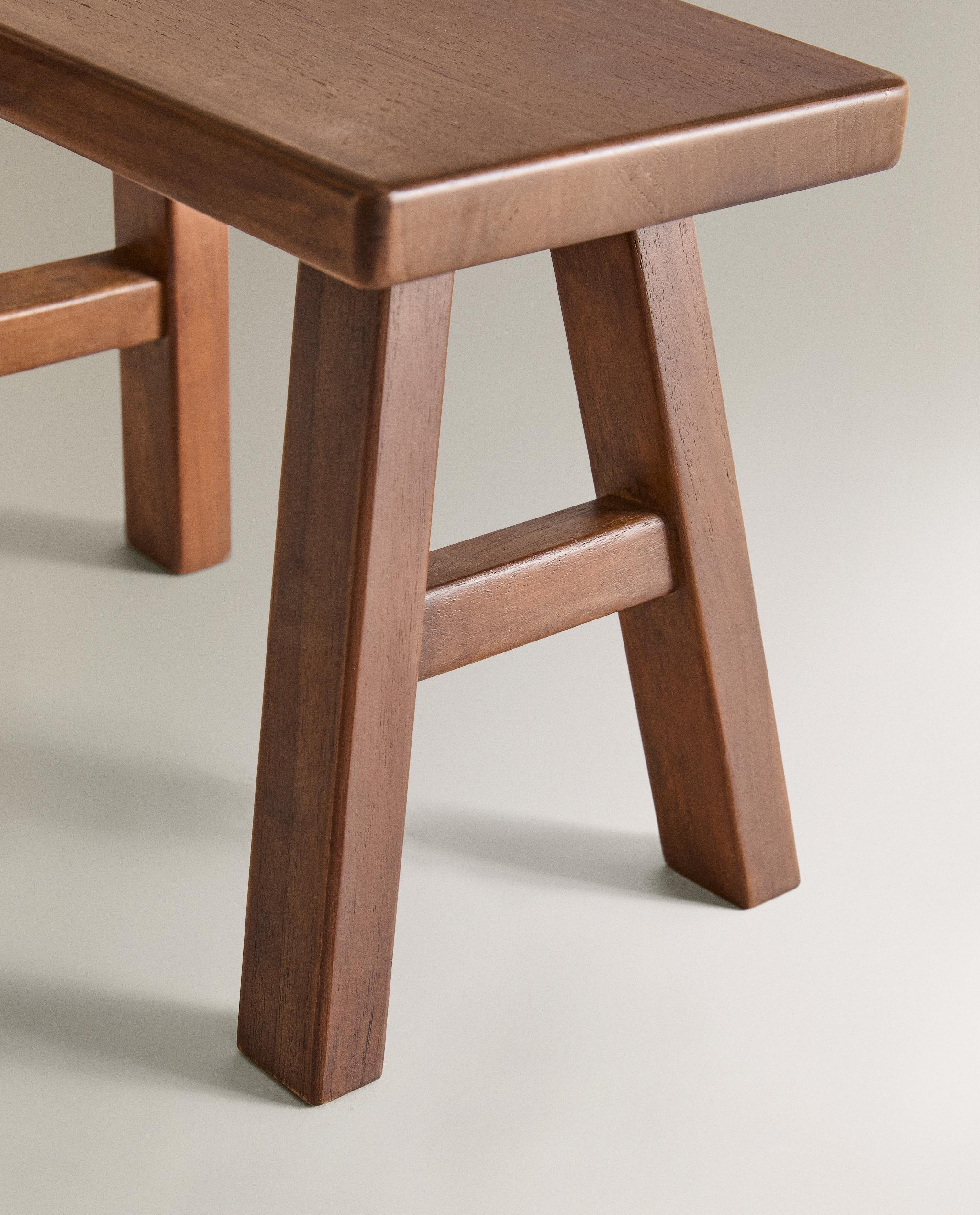 SMALL WOODEN STOOL product thumbnail 2
