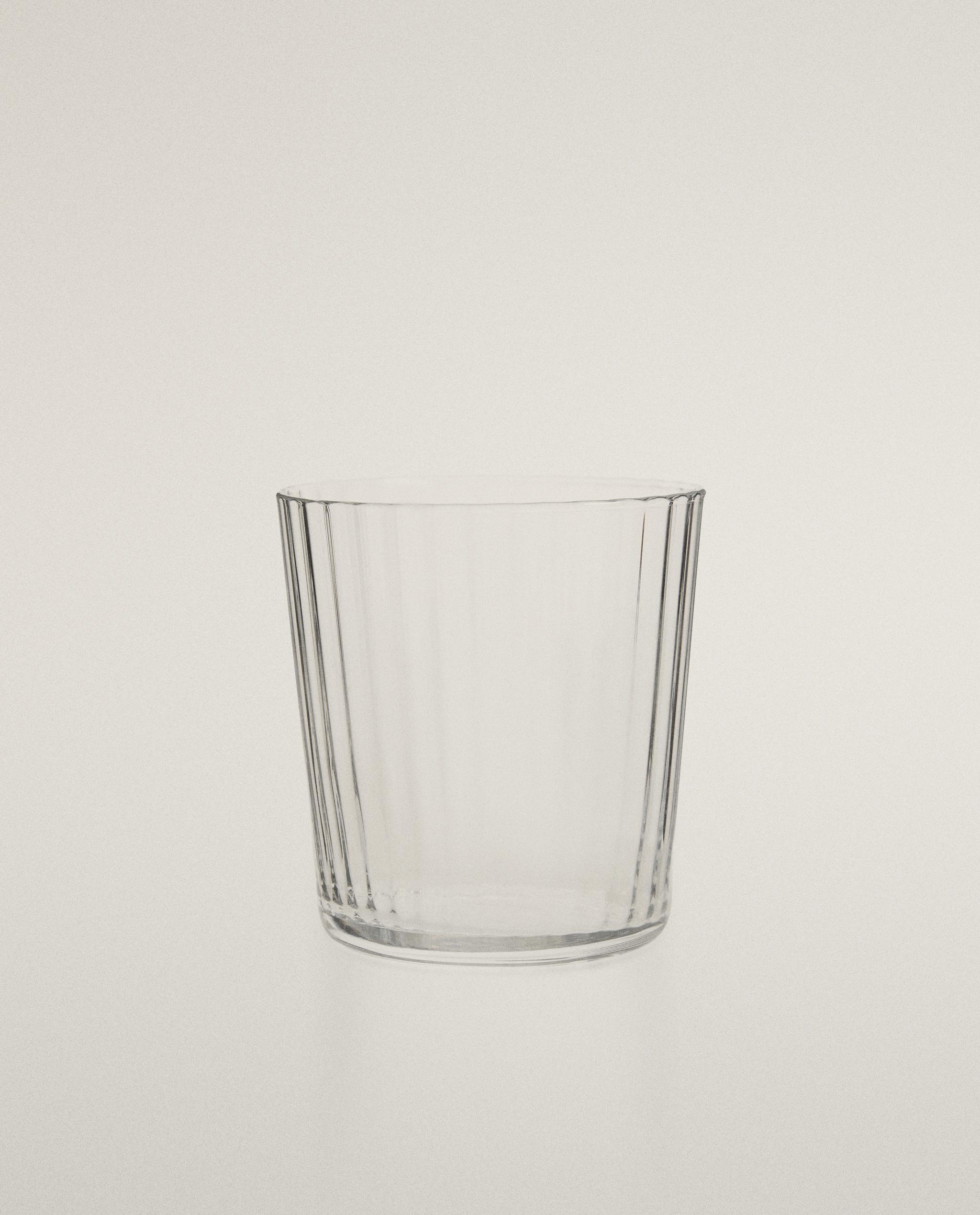 GLASS TUMBLER WITH LINE DESIGN product thumbnail 2