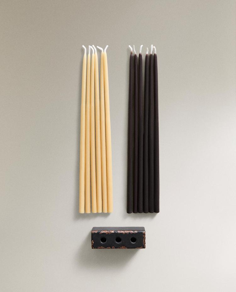 SET PACK VELAS VELVET CUIR Y PORTAVELAS