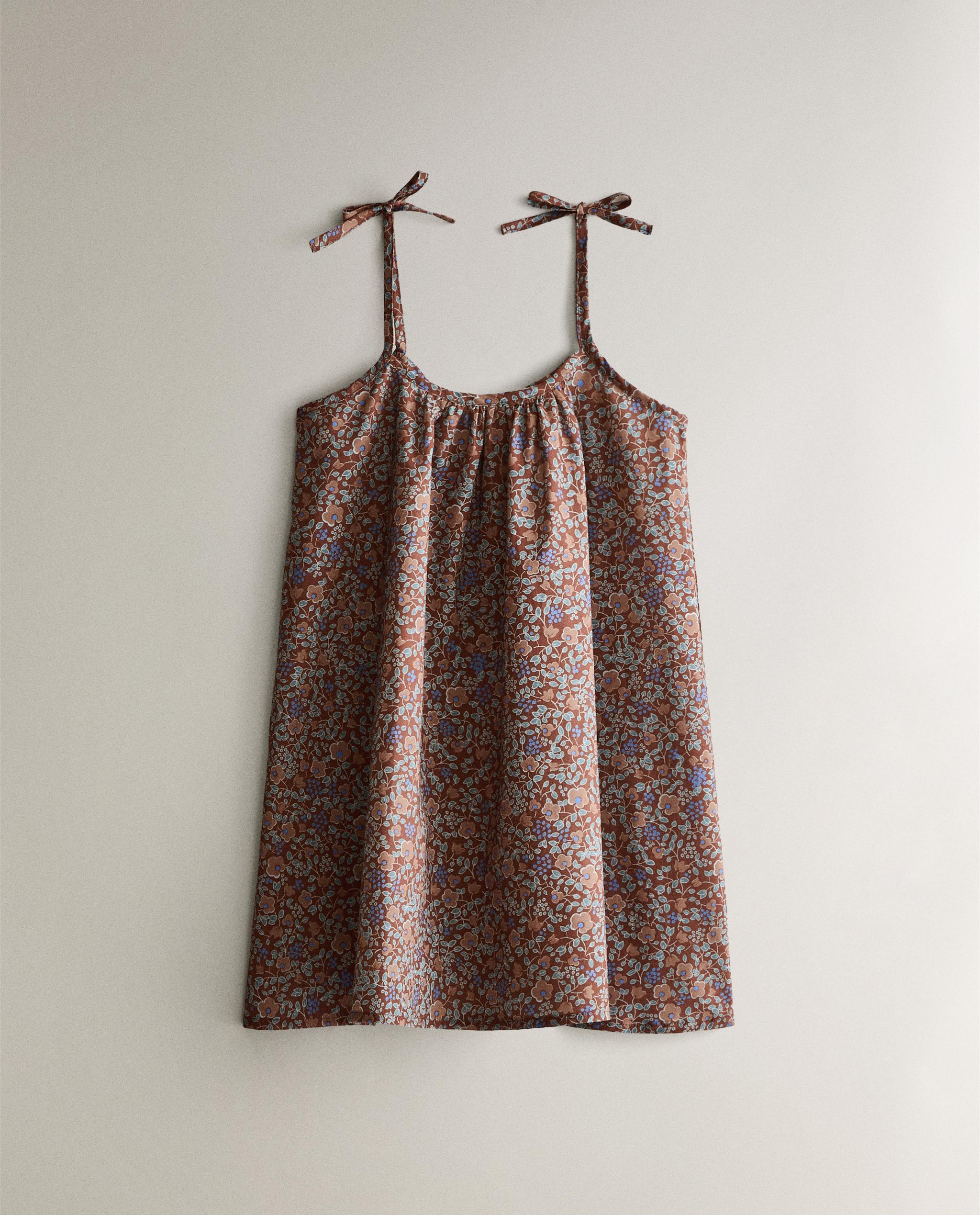 KIDS' FLORAL BEACH DRESS