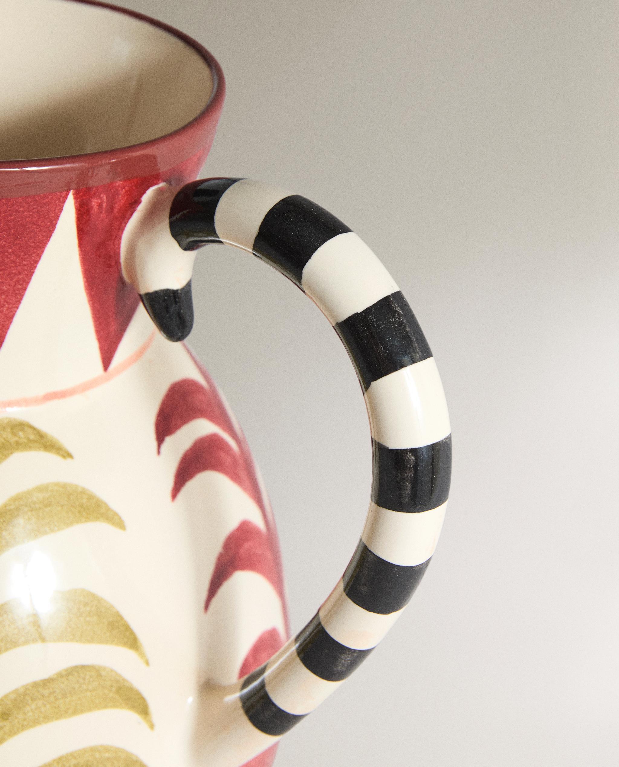 CERAMIC VASE WITH DOUBLE HANDLE product thumbnail 6