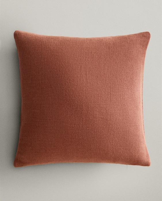 JUTE AND COTTON CUSHION COVER