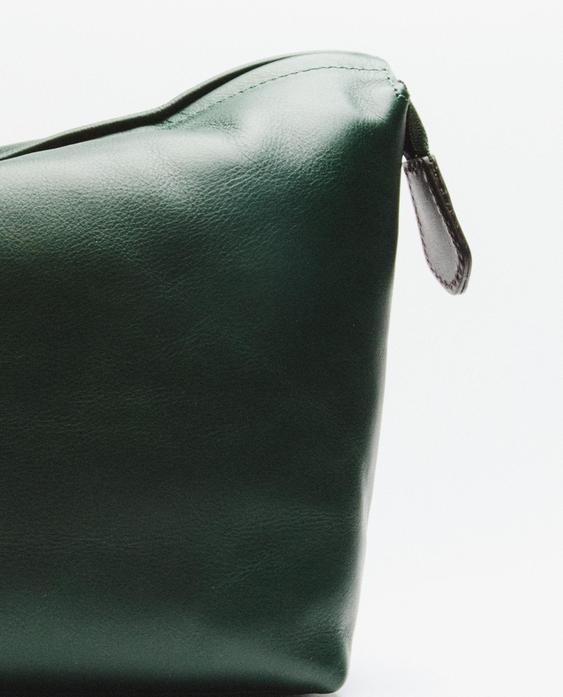 LEATHER TRAVEL WASH BAG