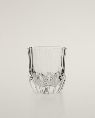 VERRE CRISTALLIN EFFET TAILLÉ