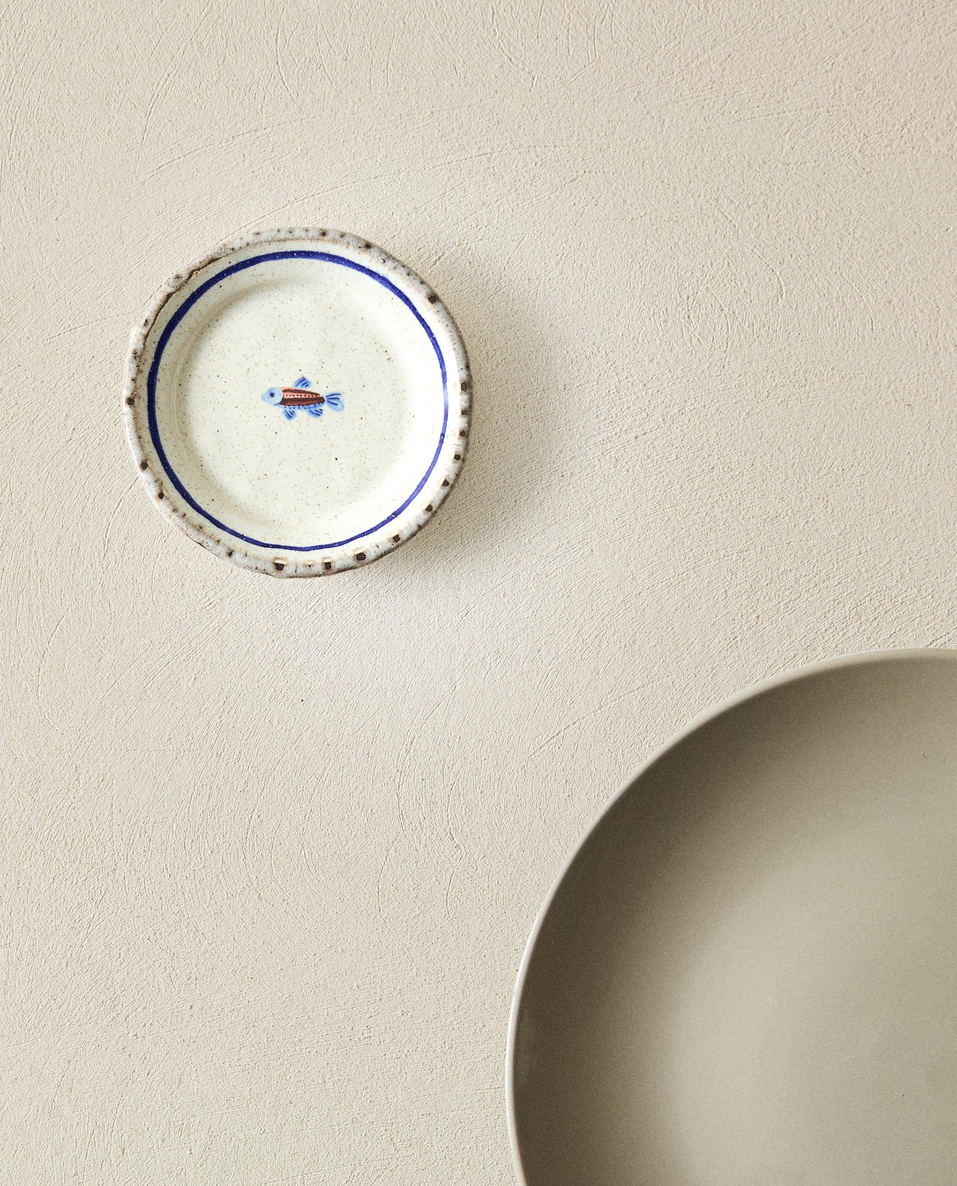 STONEWARE FISH SIDE PLATE | Zara Home United States of America