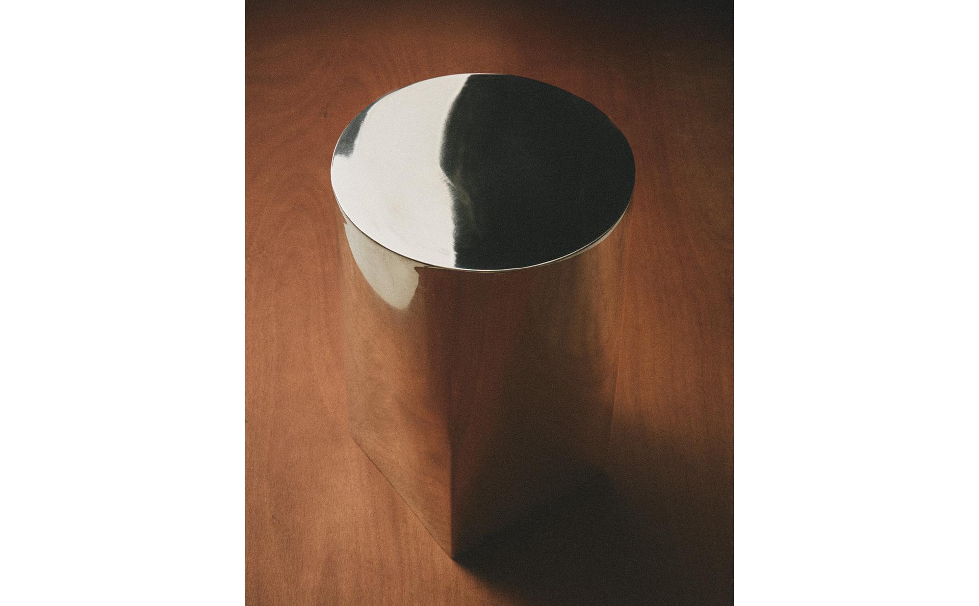 STAINLESS STEEL SIDE TABLE