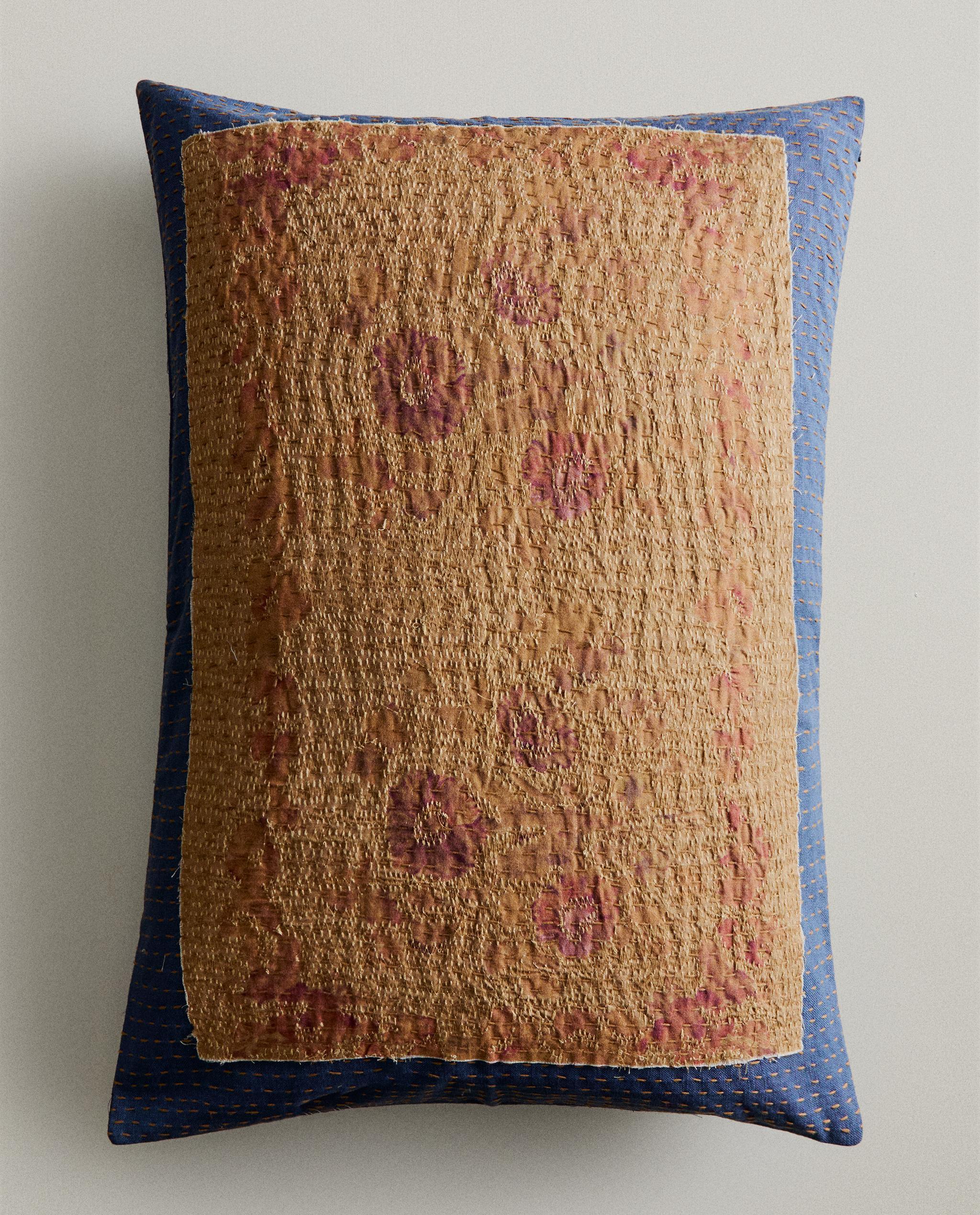 EMBROIDERED CUSHION COVER