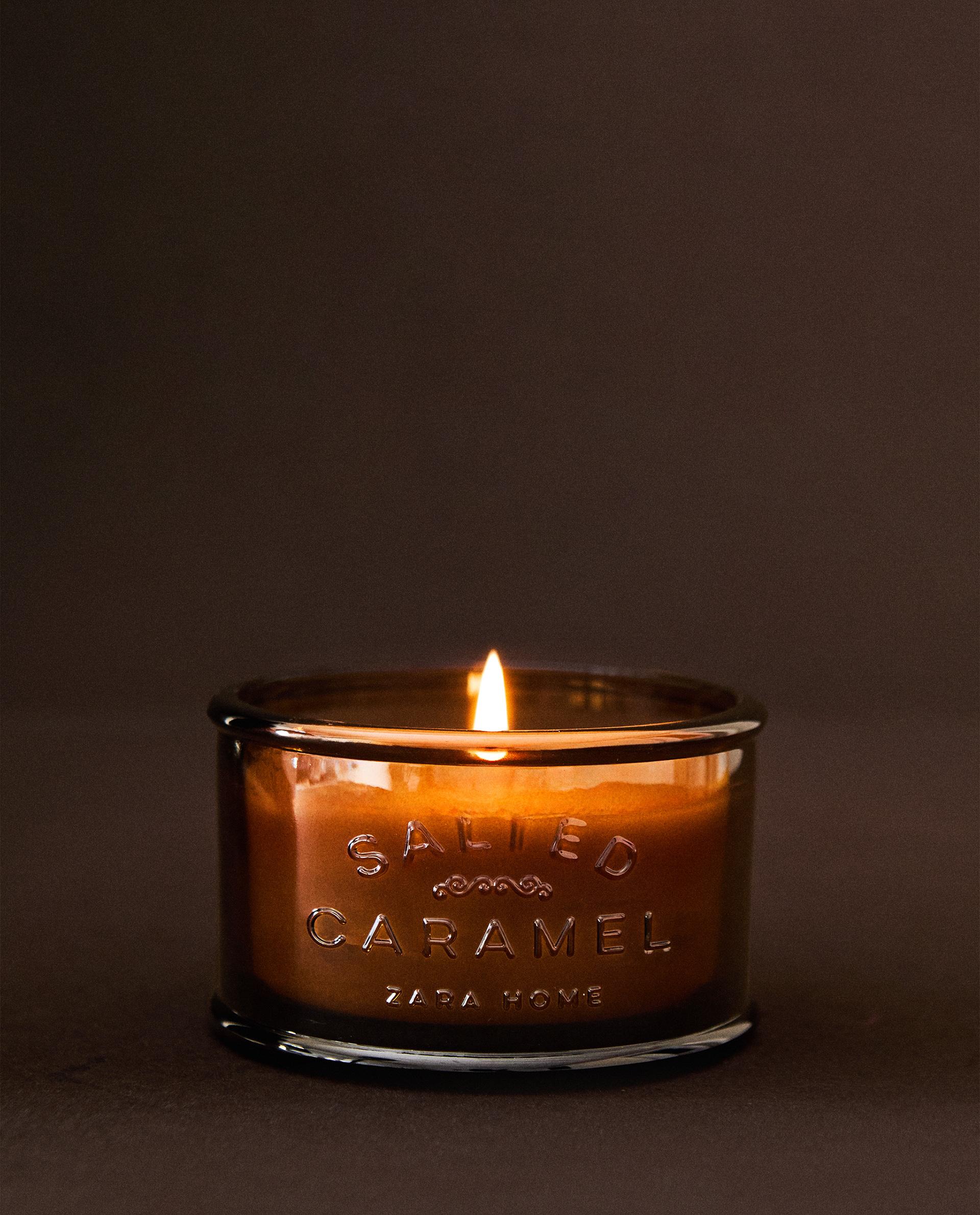 巨大なアロマキャンドル　　バリ産 ドライフラワー 3Dボタニカルアロマキャンドル ブルー / 春の柚