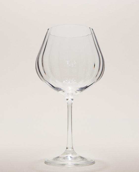 WEINGLAS MIT WELLENMUSTER-EFFEKT BOHEMIA CRYSTAL WEINGLAS MIT WELLENMUSTER-EFFEKT BOHEMIA CRYSTAL