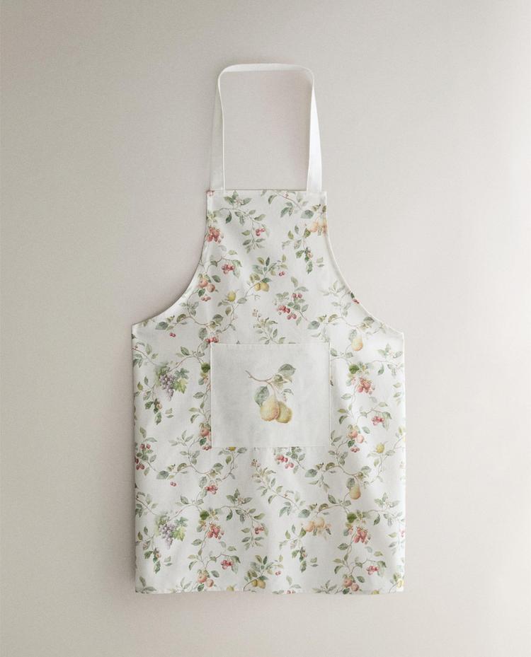 FLORAL COTTON APRON