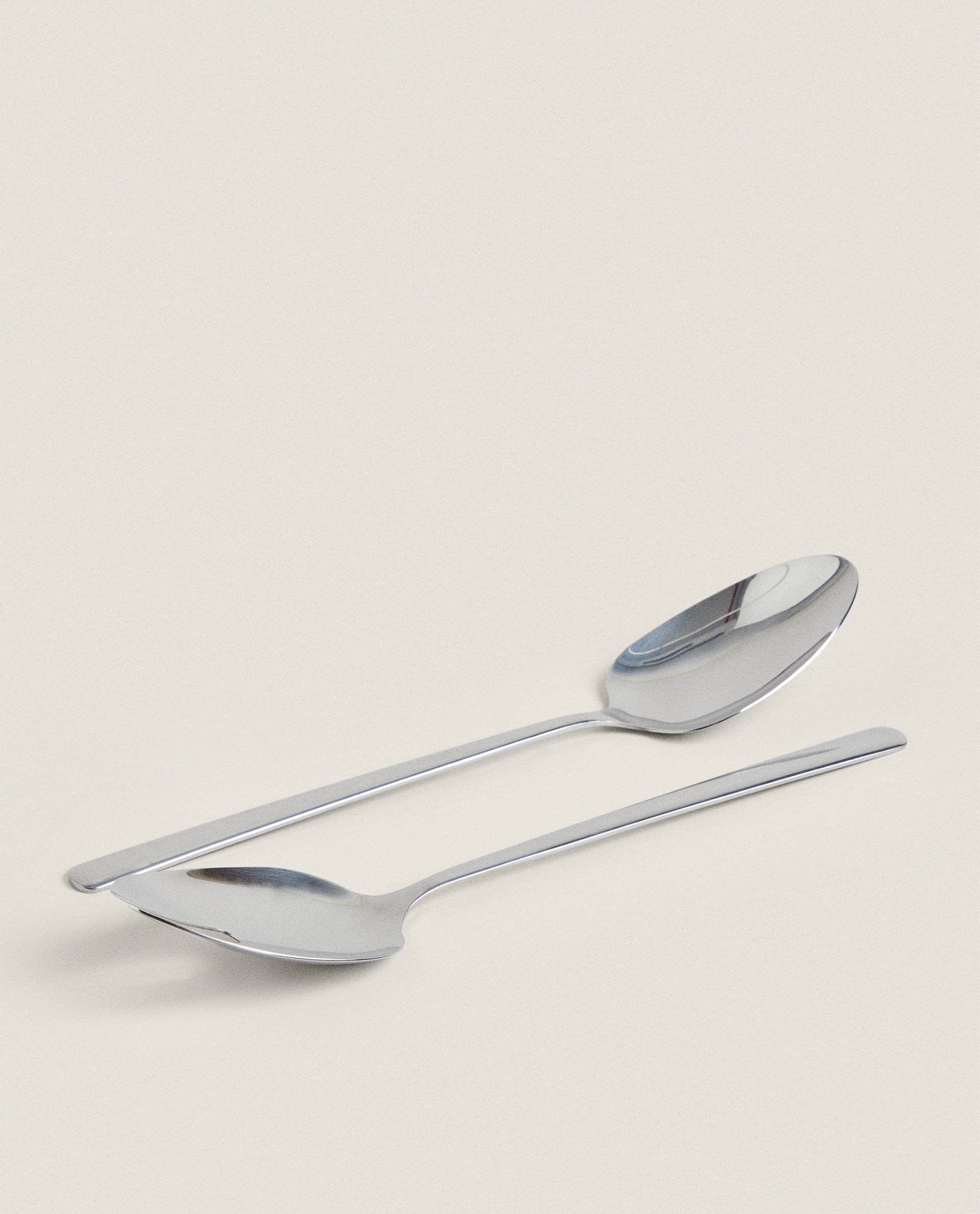 SET OF SHINY STEEL SALAD CUTLERY (SET OF 2) product thumbnail 4