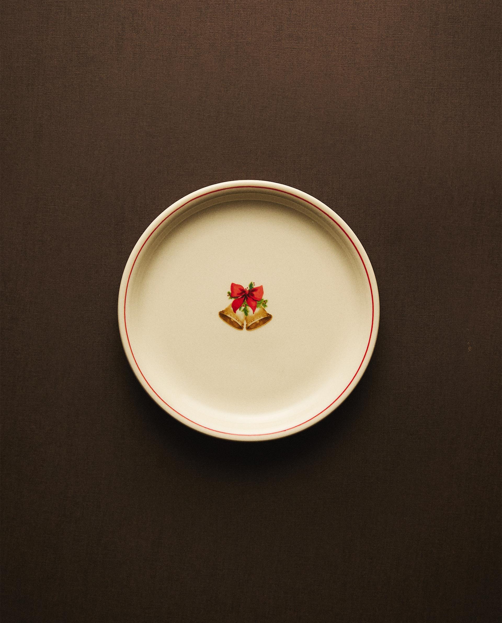 クリスマスモチーフ ストーンウェア製 サイドプレート | Zara Home