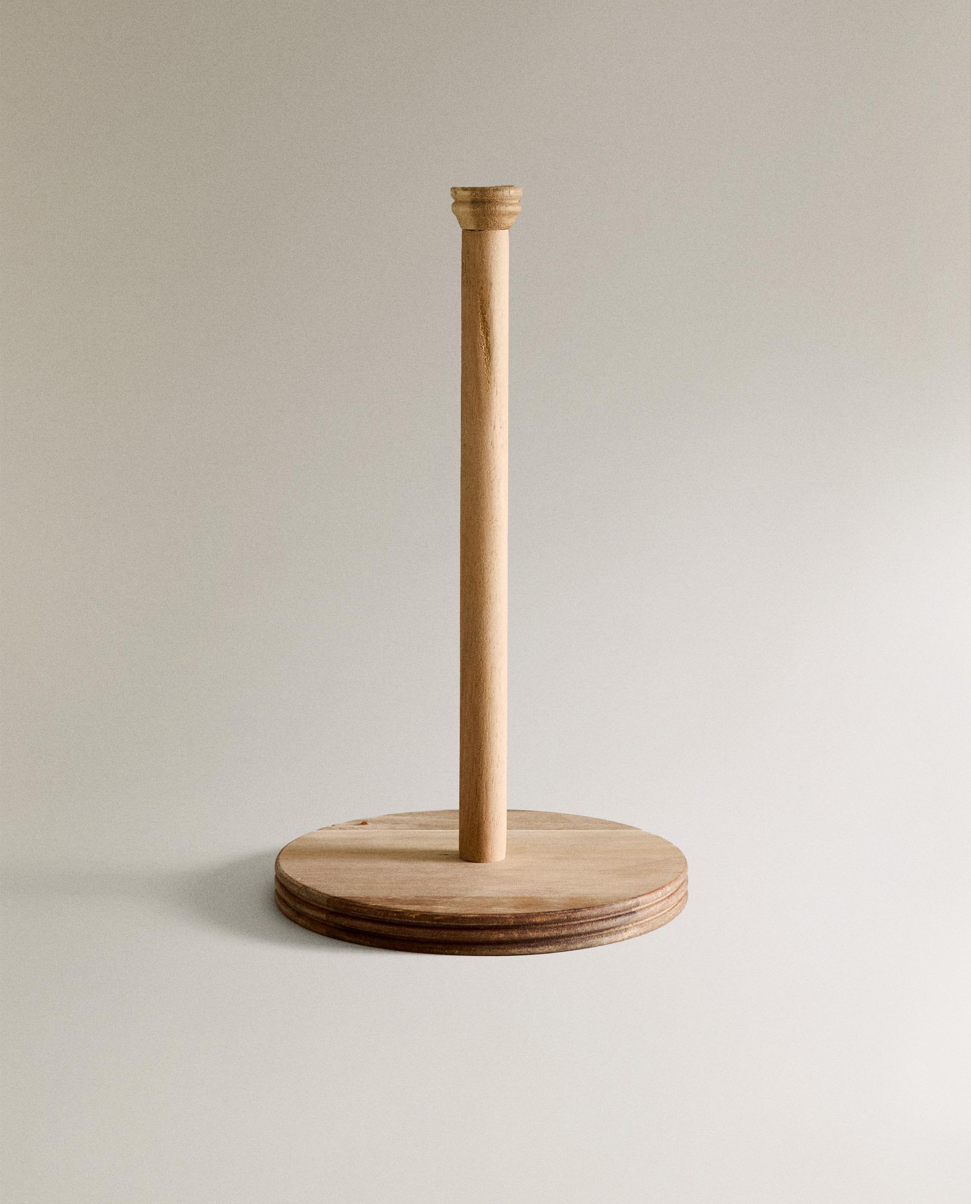 ACACIA WOOD ROLL HOLDER