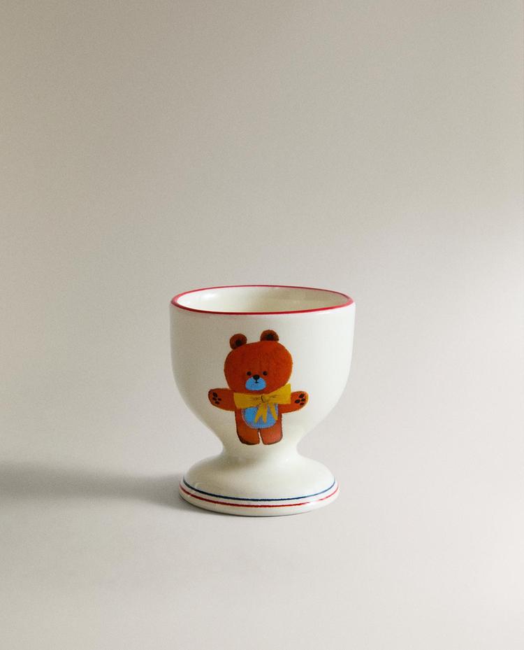 BEAR X THE ANIMALS OBSERVATORY PORCELAIN EGG CUP BEAR X THE ANIMALS OBSERVATORY PORCELAIN EGG CUP