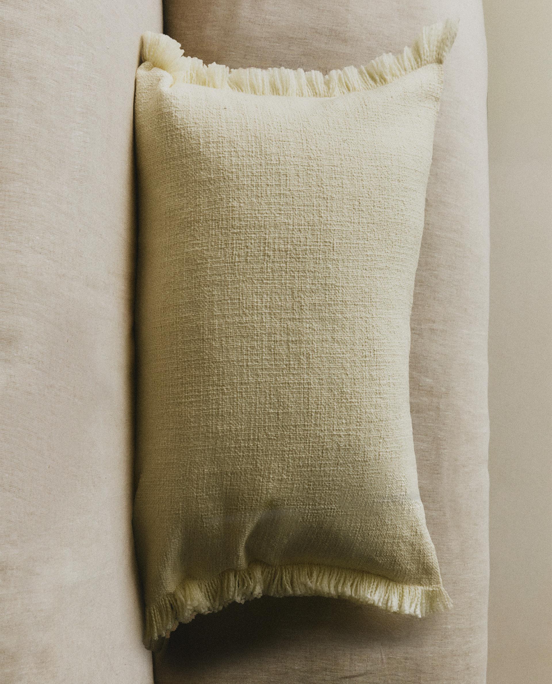 FRINGED THROW PILLOW COVER | Zara Home United States of America