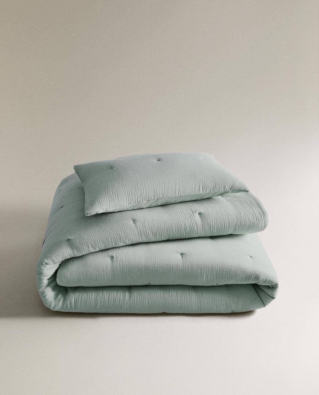 COPRILETTO BAMBINO GARZA TINTA UNITA