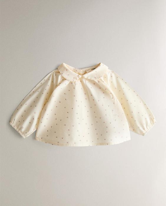 MAZUĻU KREKLS AR SĪKU ZIEDU APDRUKU