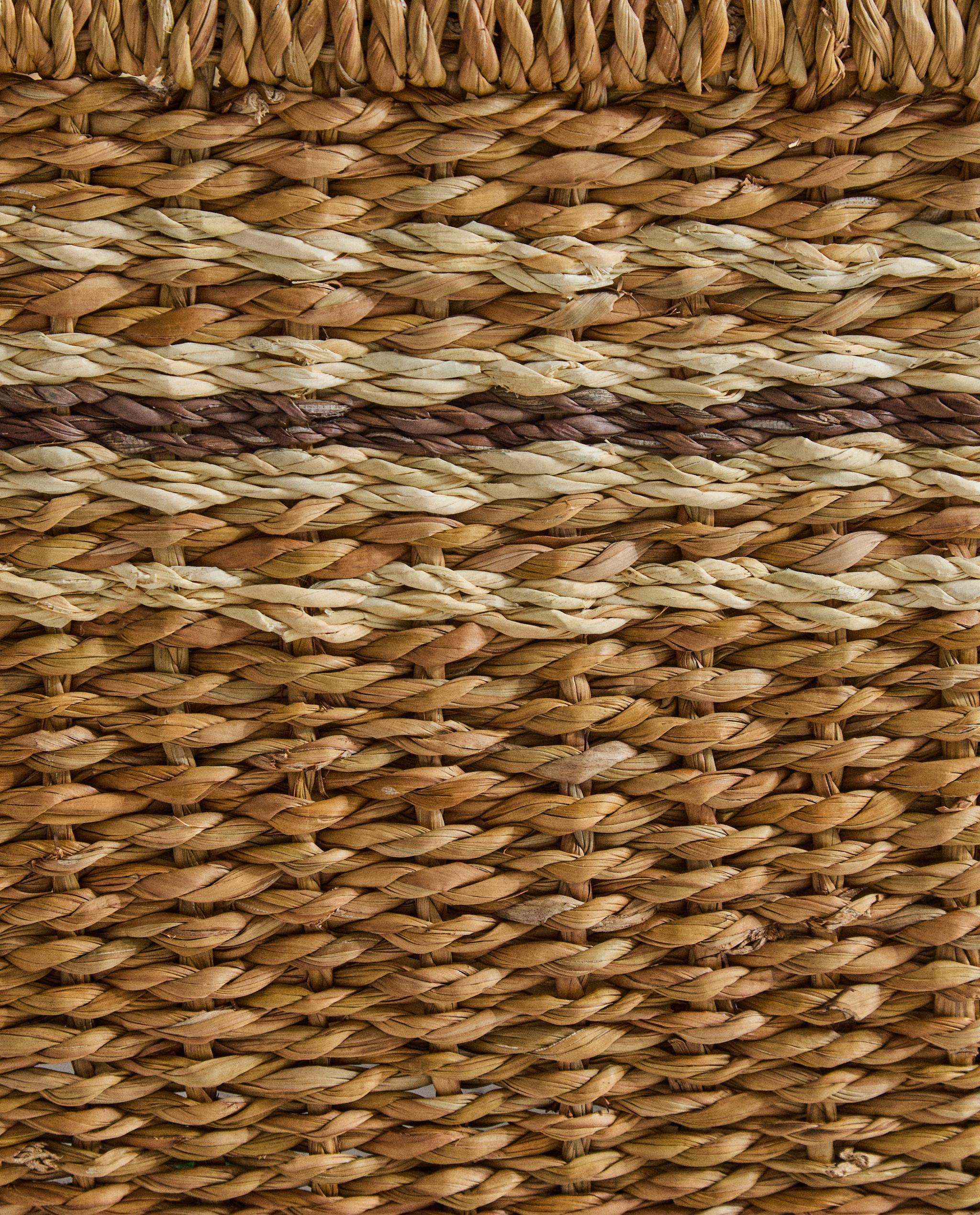 RECTANGULAR BASKET WITH STRIPES product thumbnail 5
