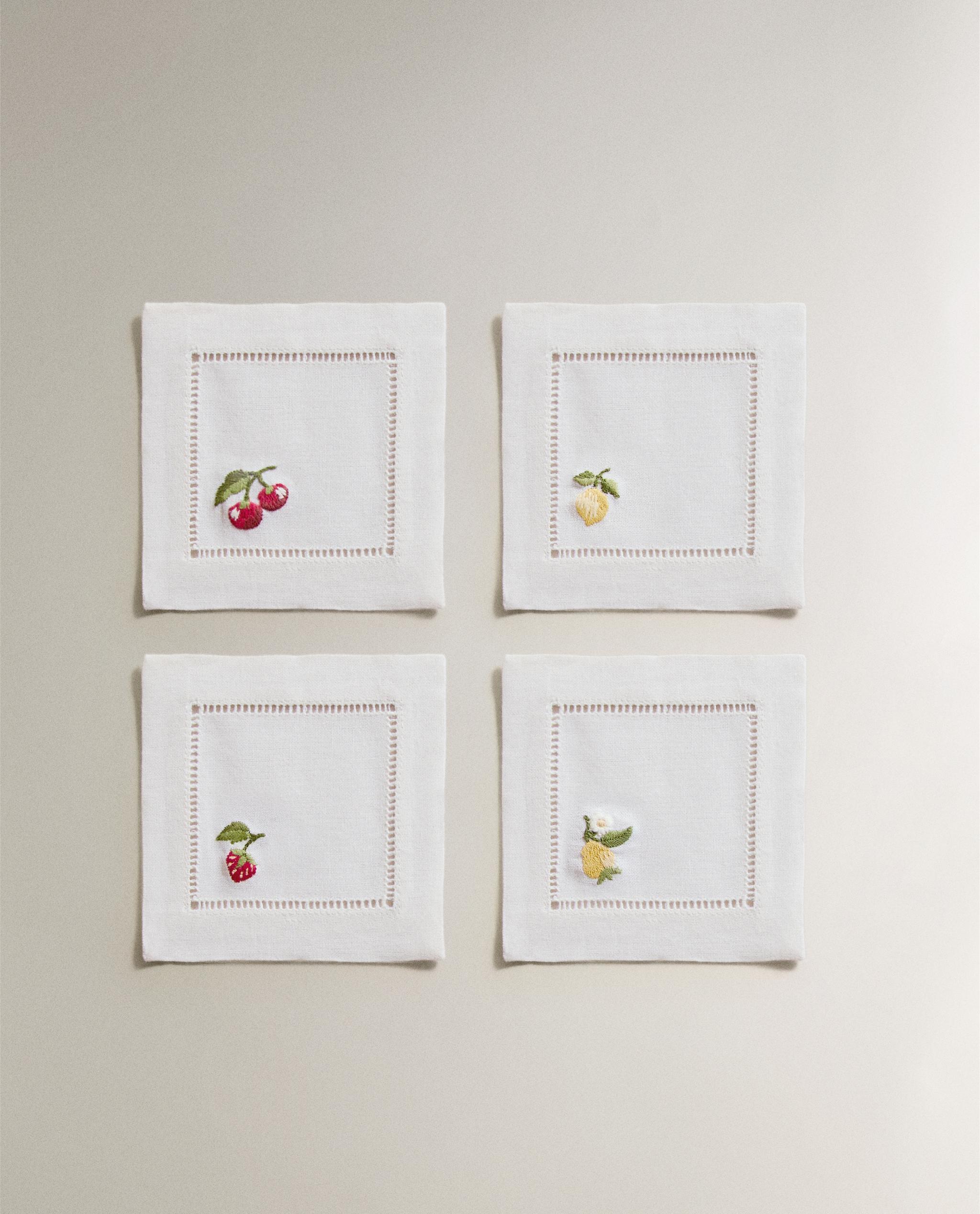 PACK OF FRUIT RAMIE COASTERS (PACK OF 4) product thumbnail 3