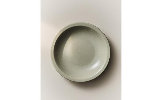 ENAMELLED STONEWARE SOUP PLATE