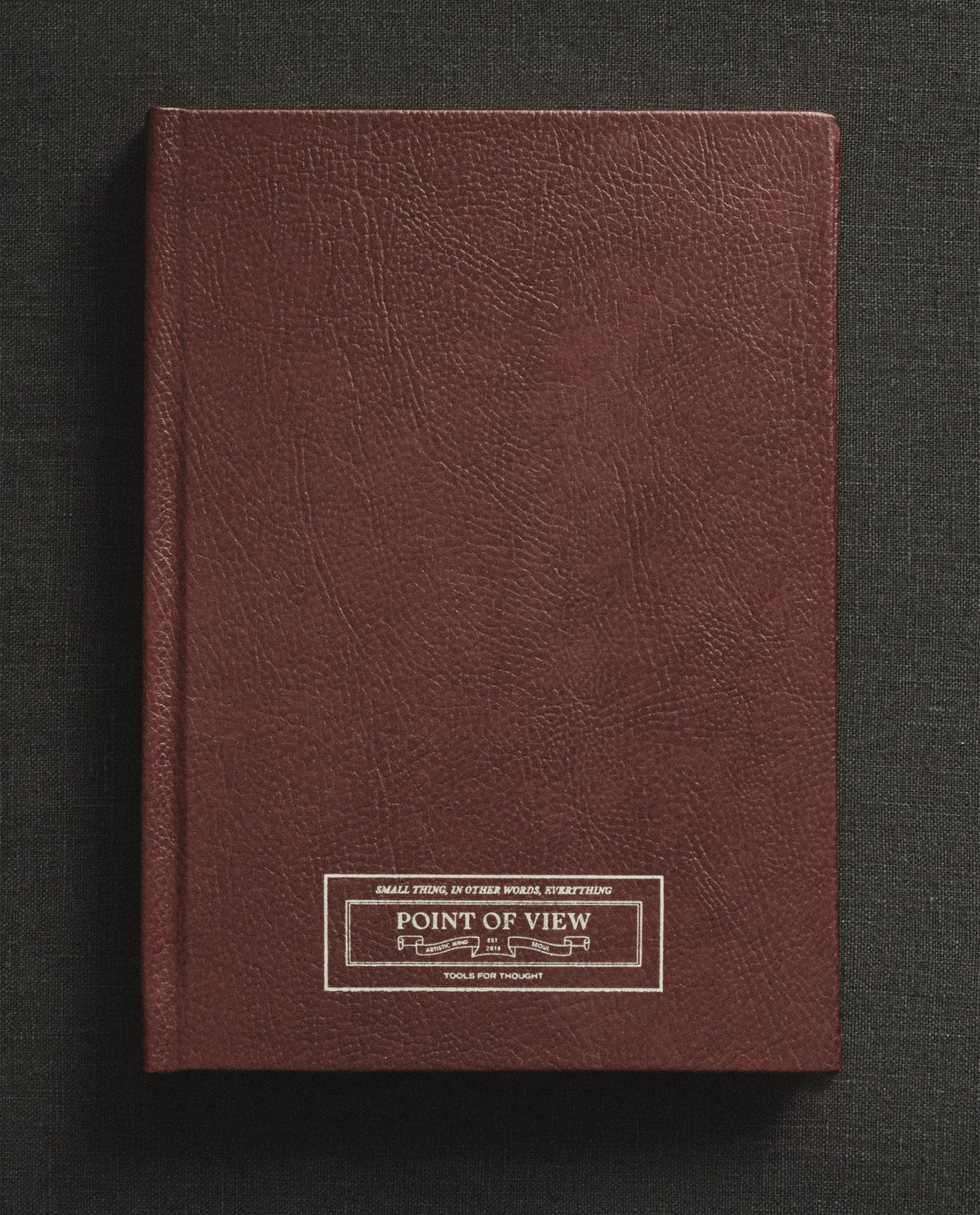 "POINT OF VIEW" 가죽 노트 "POINT OF VIEW" 가죽 노트