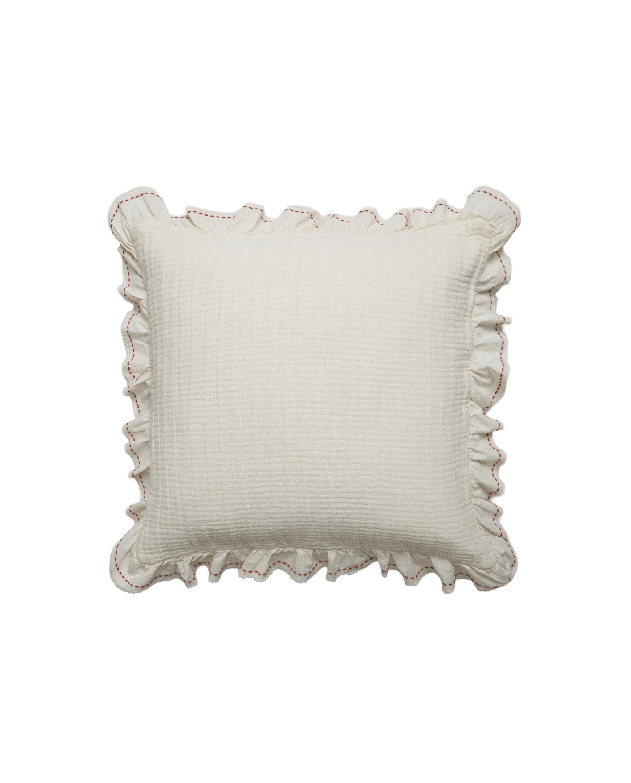 KIDS' TEXTURED CUSHION COVER WITH RUFFLE TRIM product thumbnail 7