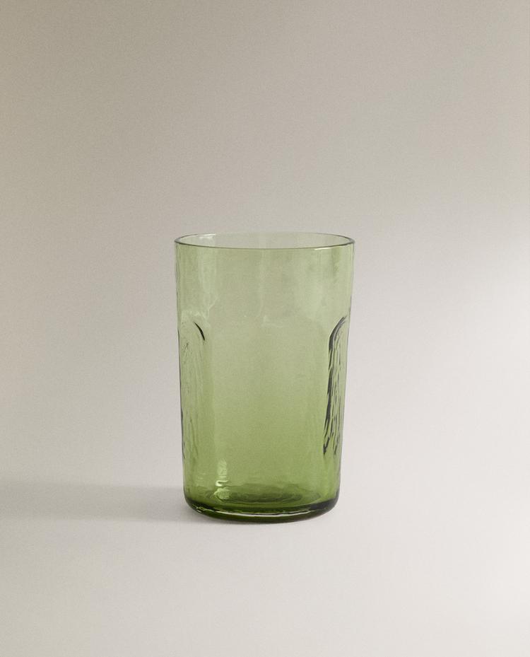 HAMMERED GLASS TUMBLER