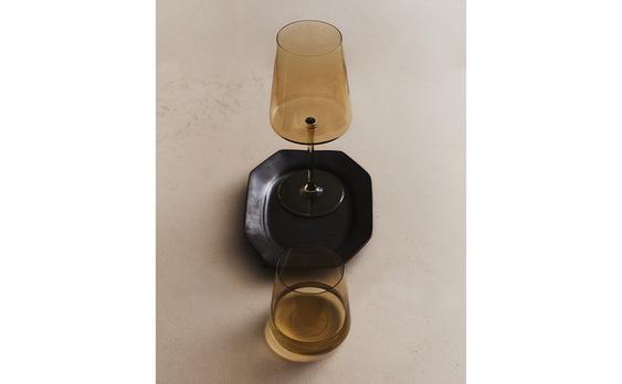 KONISCHES GLÄSERSET AUS KRISTALLIN