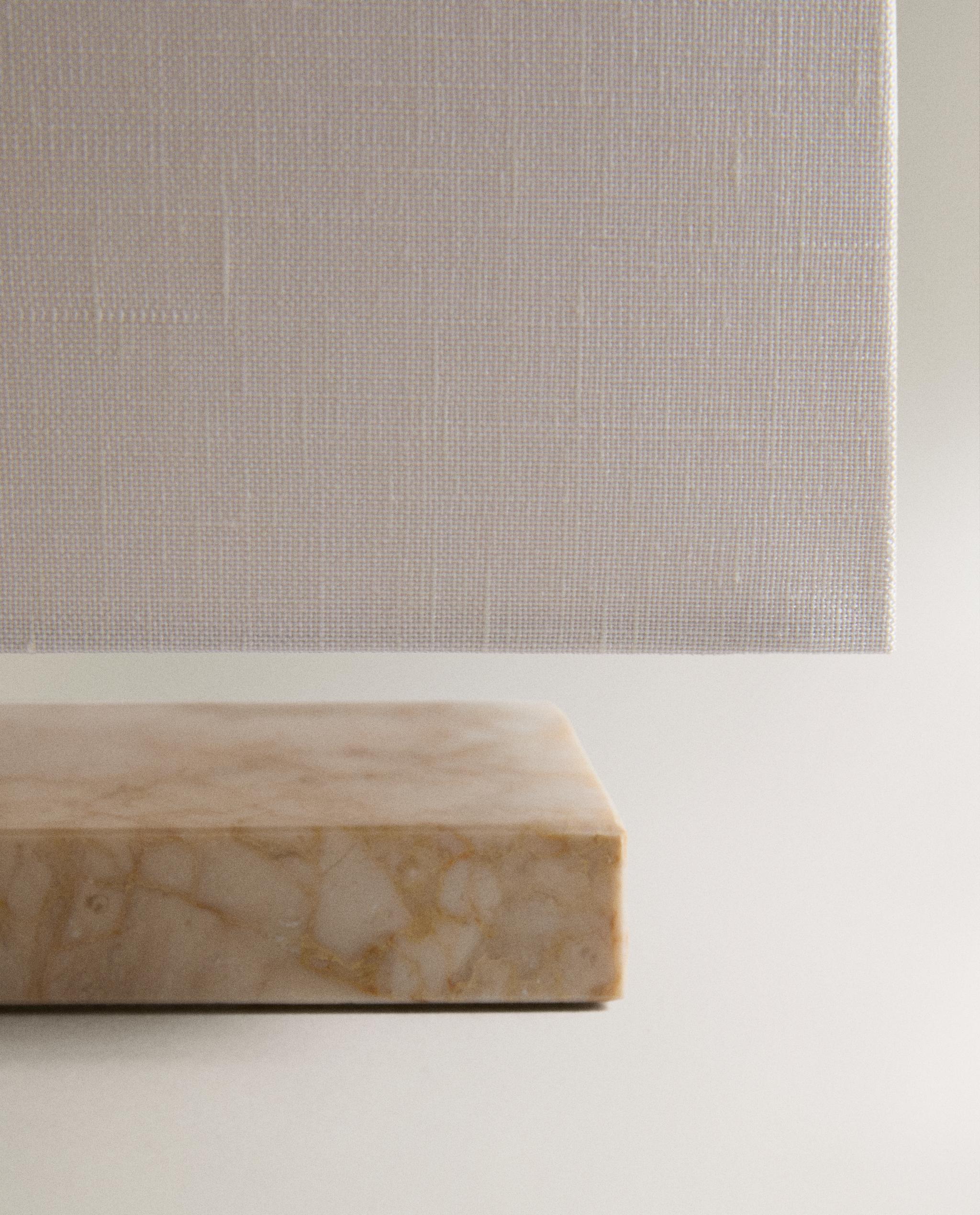 MARBLE AND LINEN TABLE LAMP product thumbnail 8