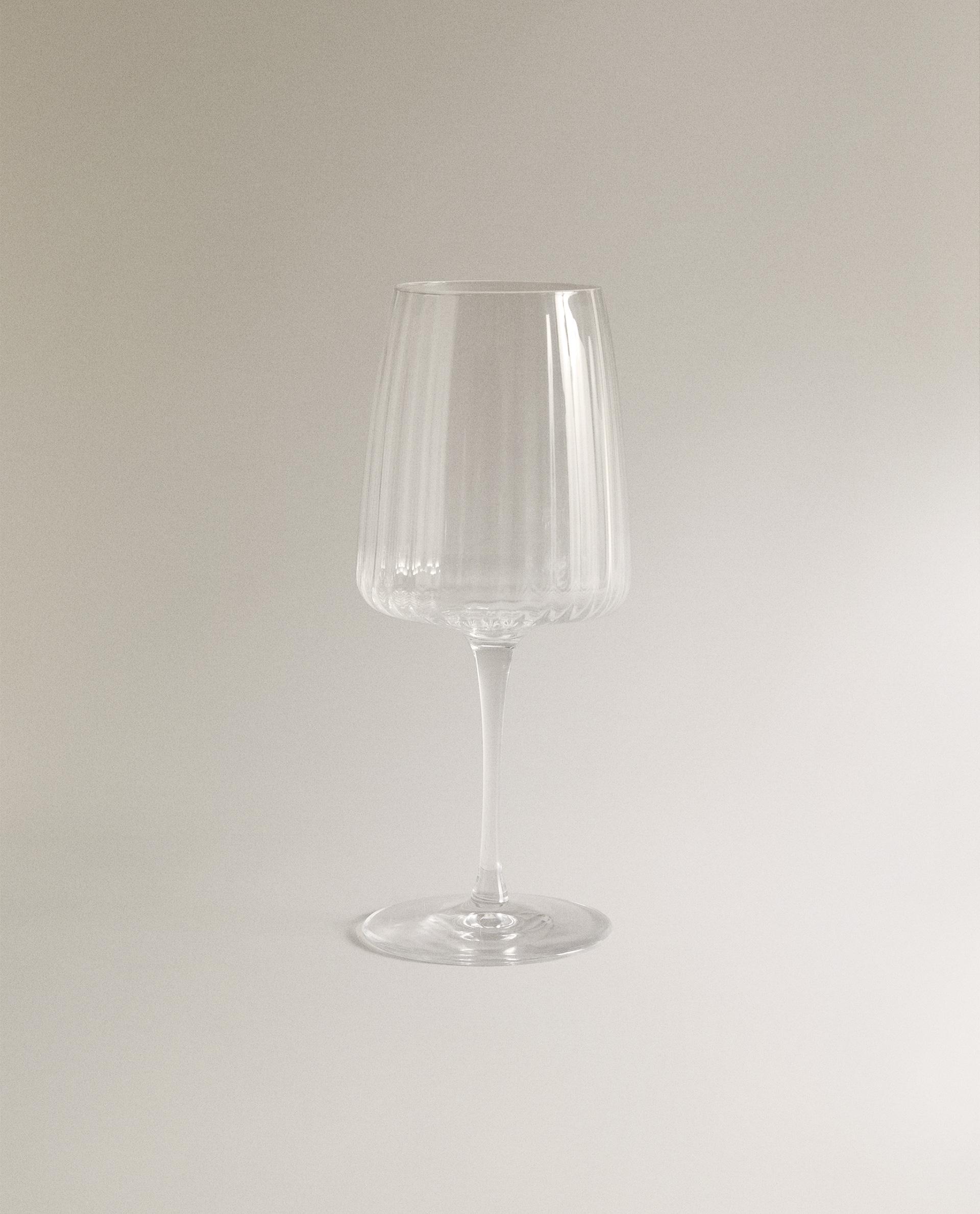 GRAND VERRE À VIN RECYCLABLE LIGNES