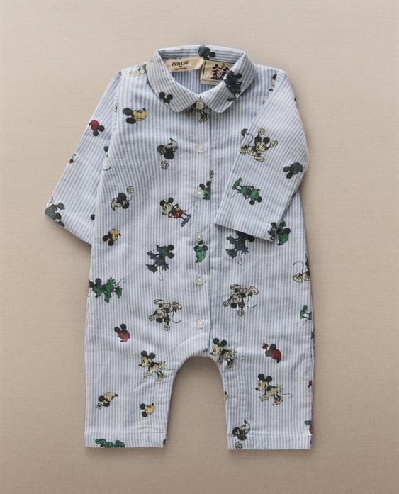 MICKEY & MINNIE ©DISNEY FLANNEL BABY ROMPER MICKEY & MINNIE ©DISNEY FLANNEL BABY ROMPER