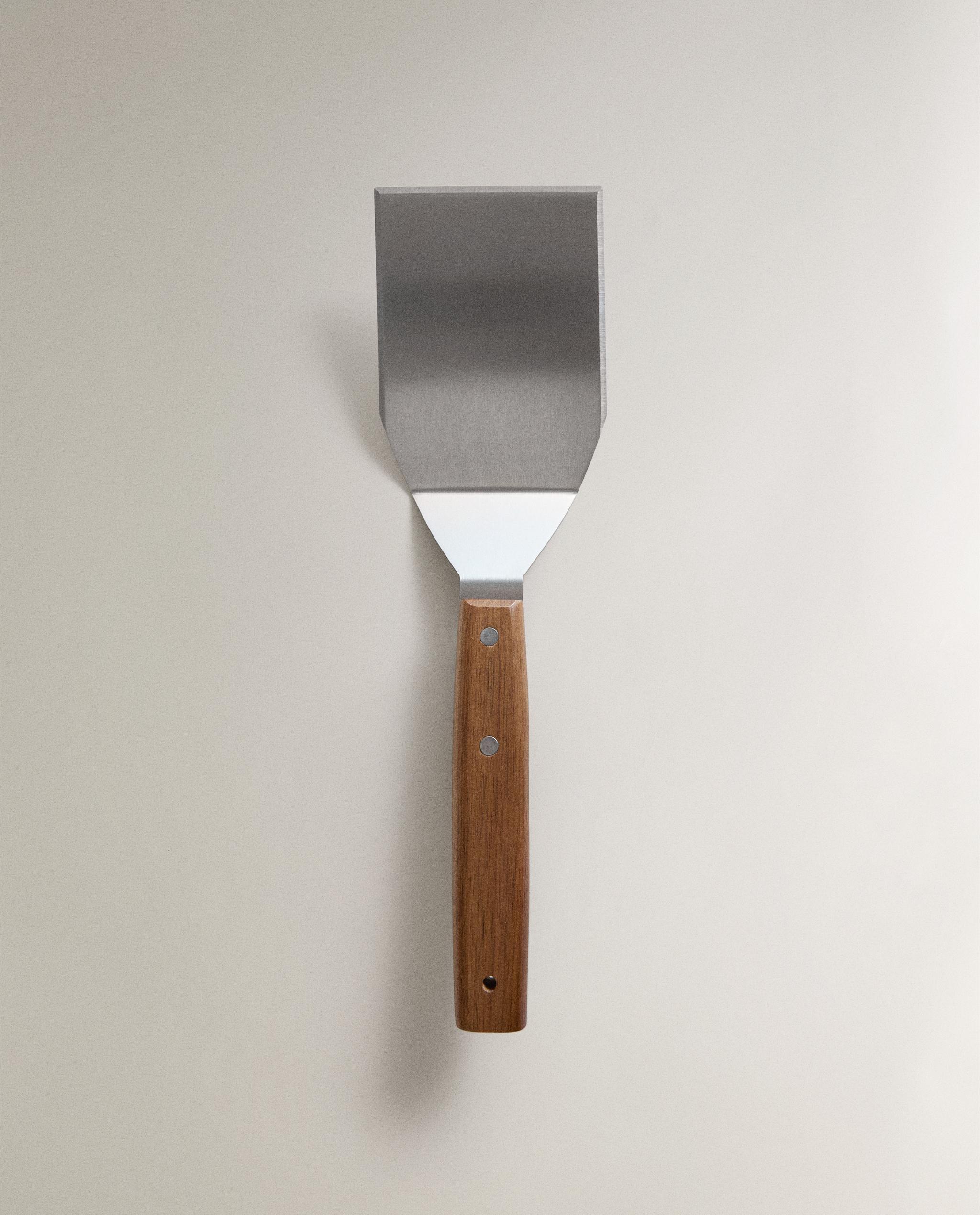 STEEL AND WOOD HAMBURGER SPATULA product thumbnail 2