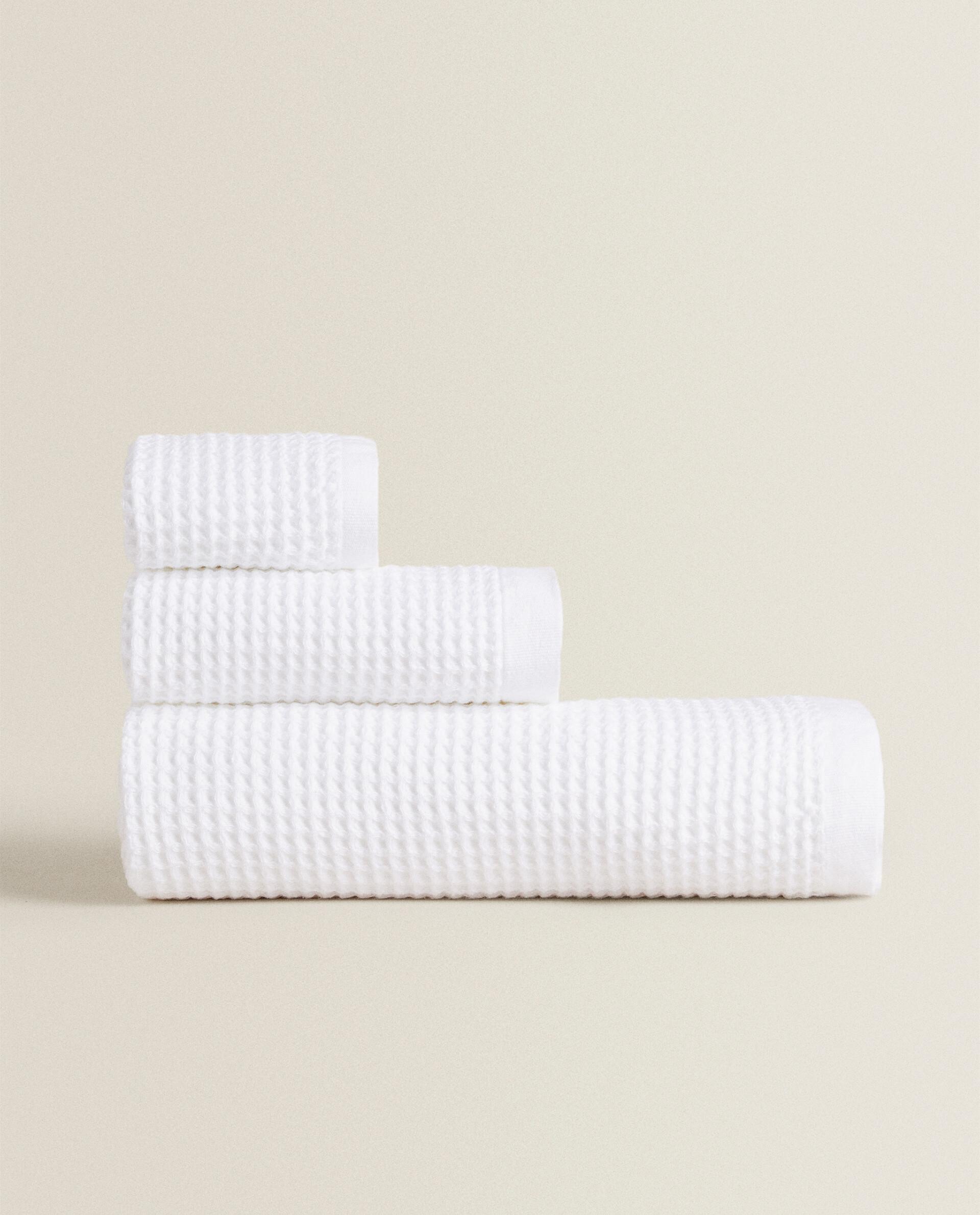 WAFFLE-KNIT COTTON BATH TOWEL product thumbnail 15