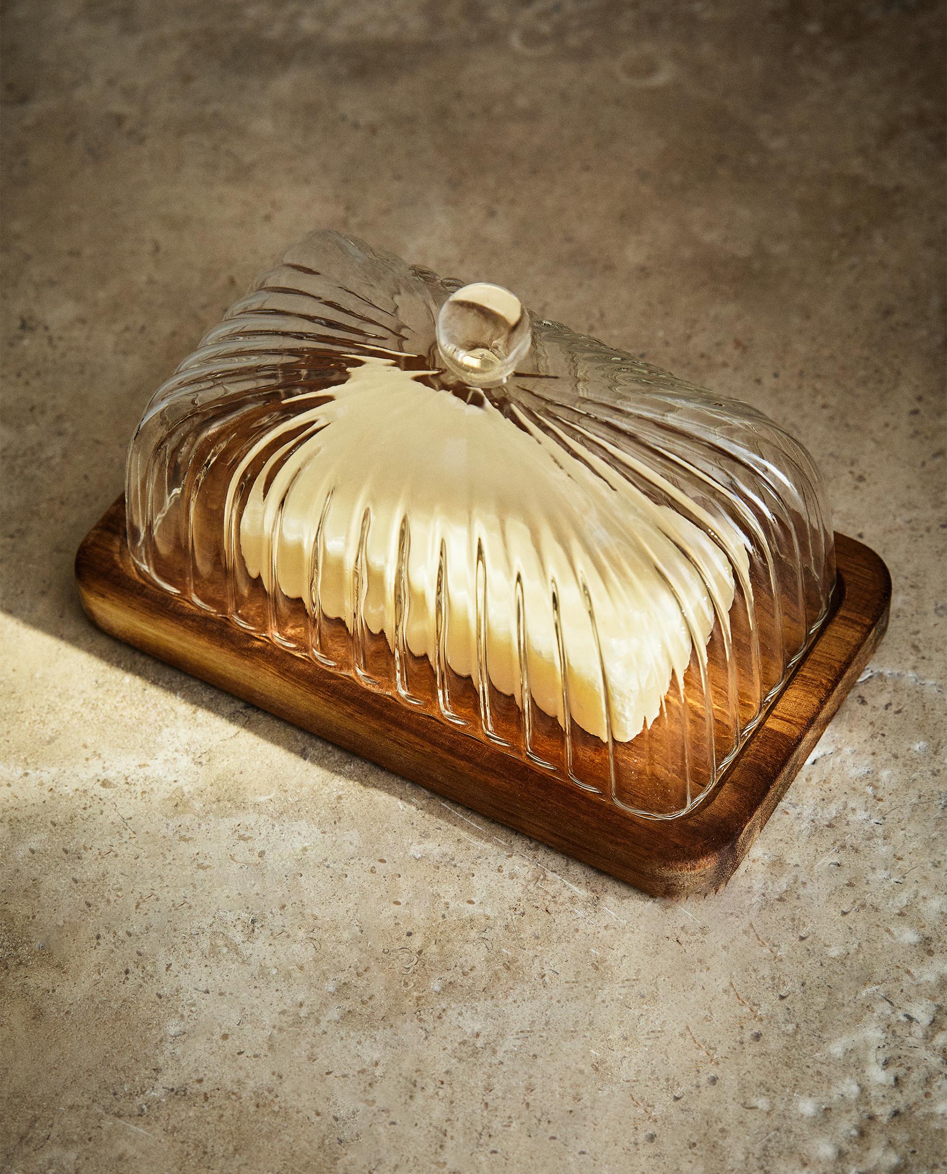 Vintage selling Wooden Butter Dish