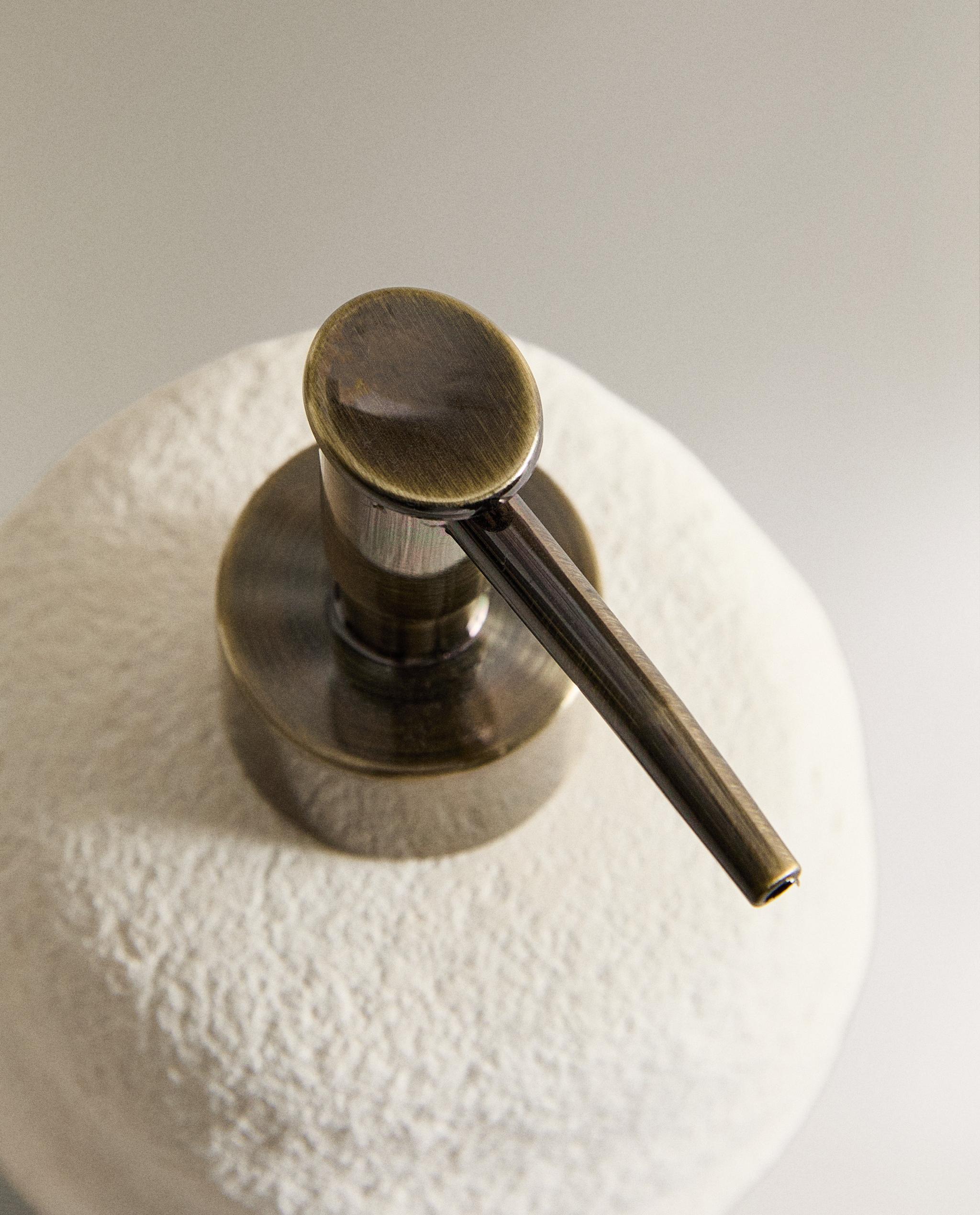 TEXTURED CERAMIC SOAP DISPENSER | Zara Home United States of America