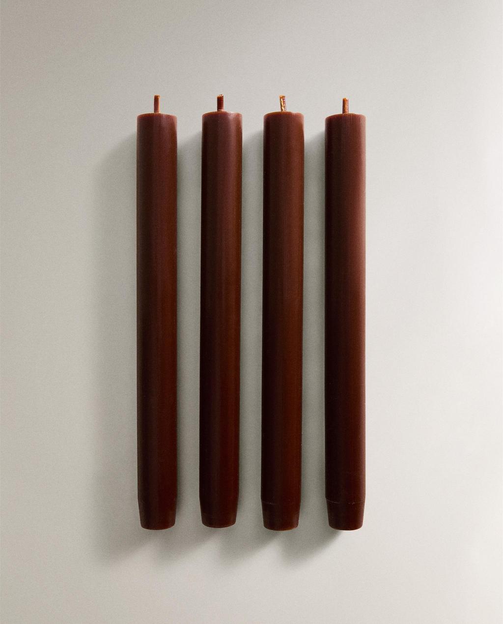 PACK OF LONG DECORATIVE CANDLES (PACK OF 4)